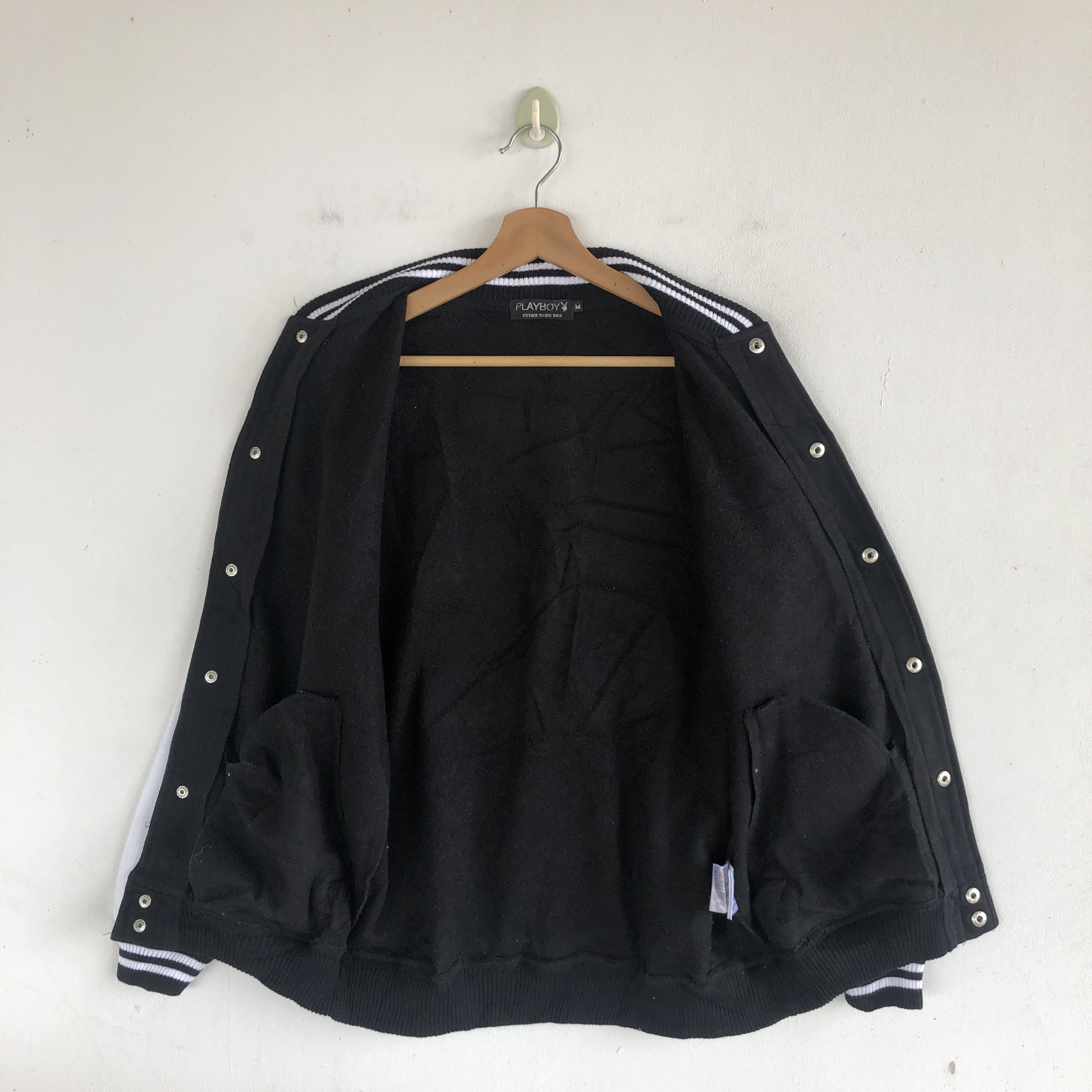 Playboy × Vintage Vintage Playboy Varsity Sweater Bunny Button Sweatshirt Size US S / EU 44-46 / 1 - 8 Thumbnail