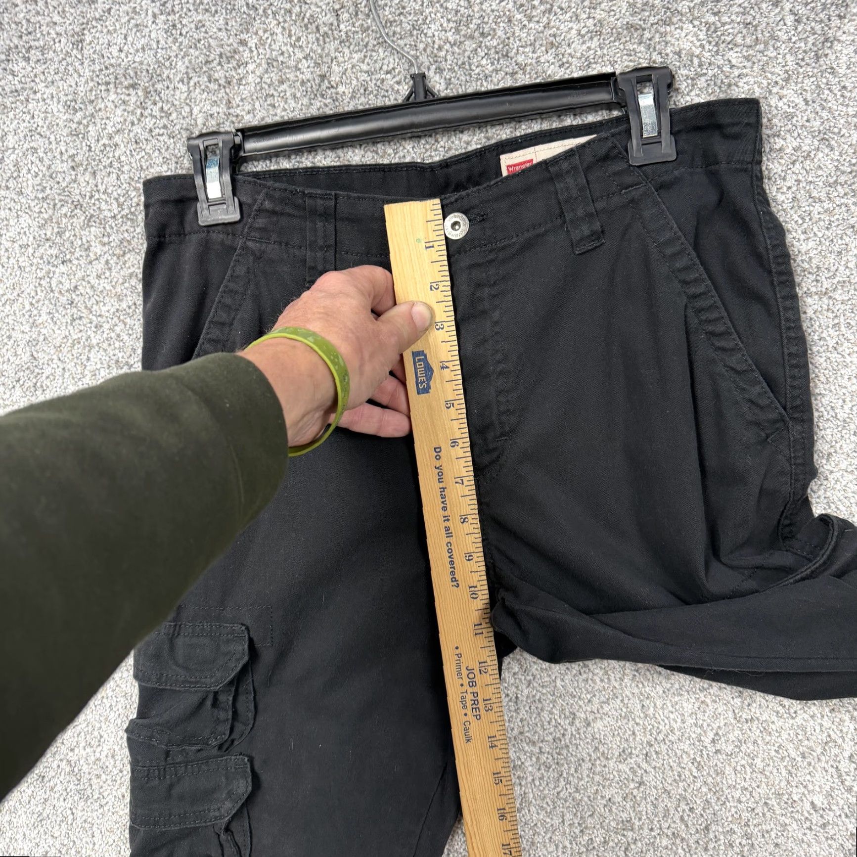 Wrangler Wrangler Cargo Pants Mens 30x30 Black Regular Taper Stretch Workwear Size US 30 / EU 46 - 5 Thumbnail