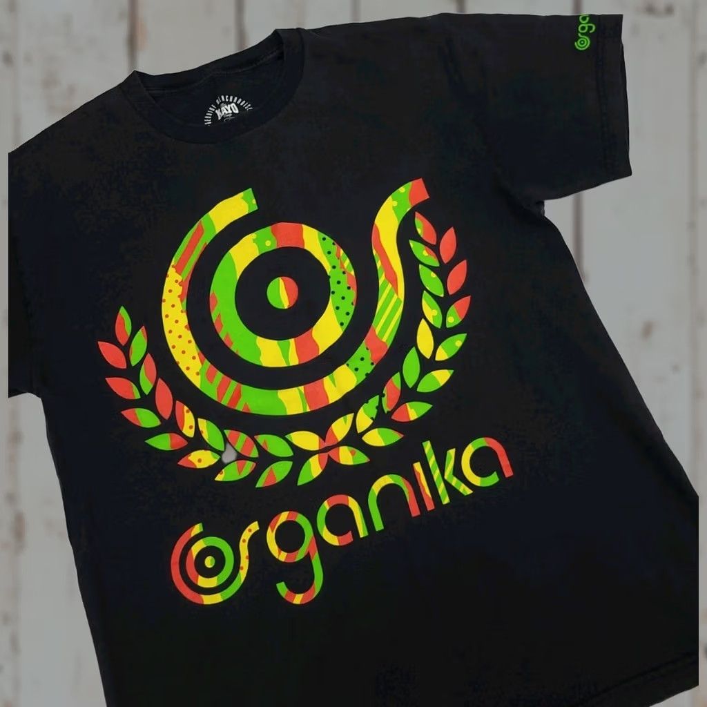 Logo 7 VINTAGE Kayo Organika Logo Print T Shirt Skateboarding Men L Black Crew Neck Short Sleeve Rasta 90s 2000s Skateboard Gear Size US L / EU 52-54 / 3 - 1 Thumbnail
