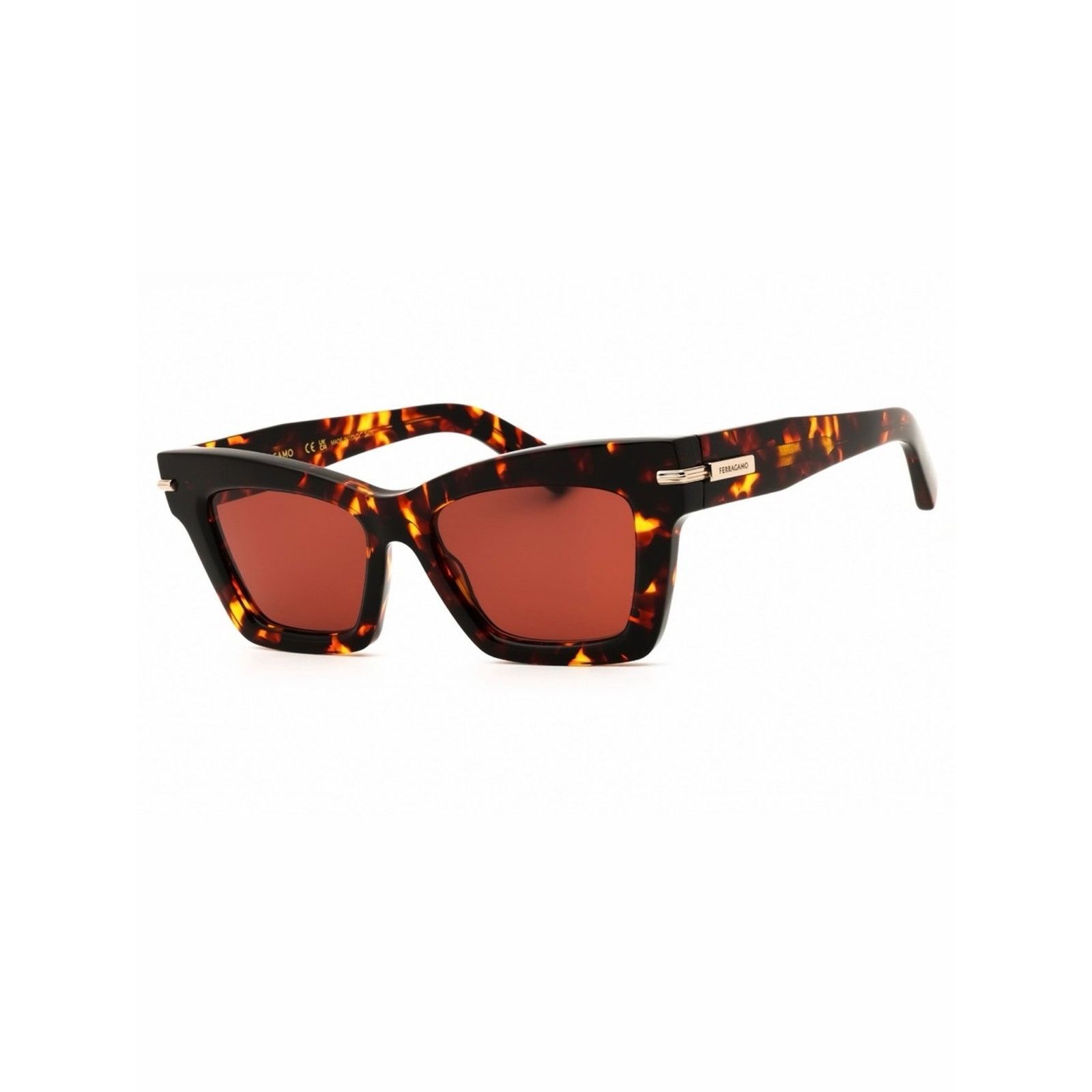 Salvatore Ferragamo SF2068SE 242 Butterfly Sunglasses - Havana / Brown Oversized sunglasses Salvatore Ferragamo Brown in Plastic  main image 3