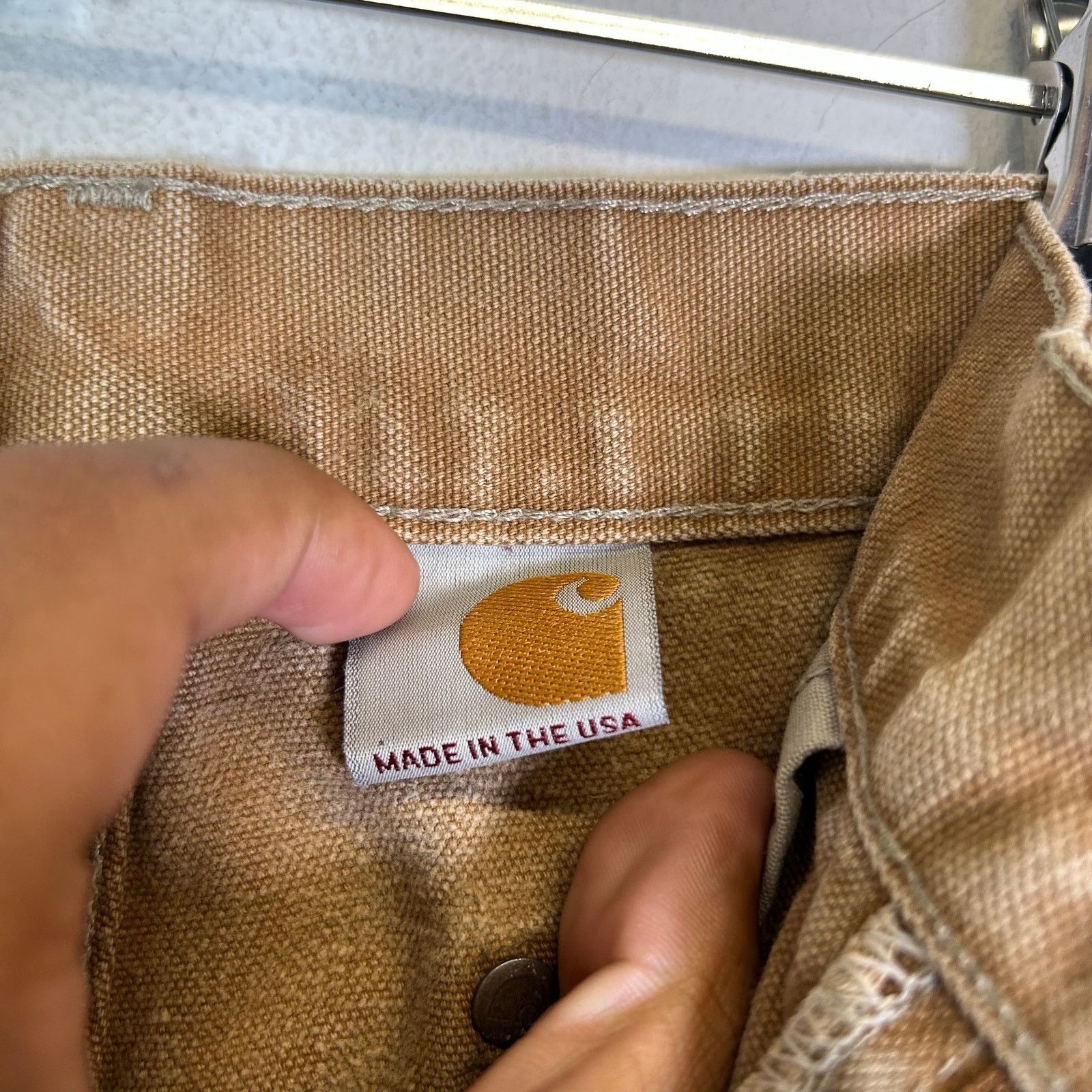 Carhartt Carhartt Tan Thrashed Double Knee Carpenter Pants 002 Size US 29 - 4 Thumbnail