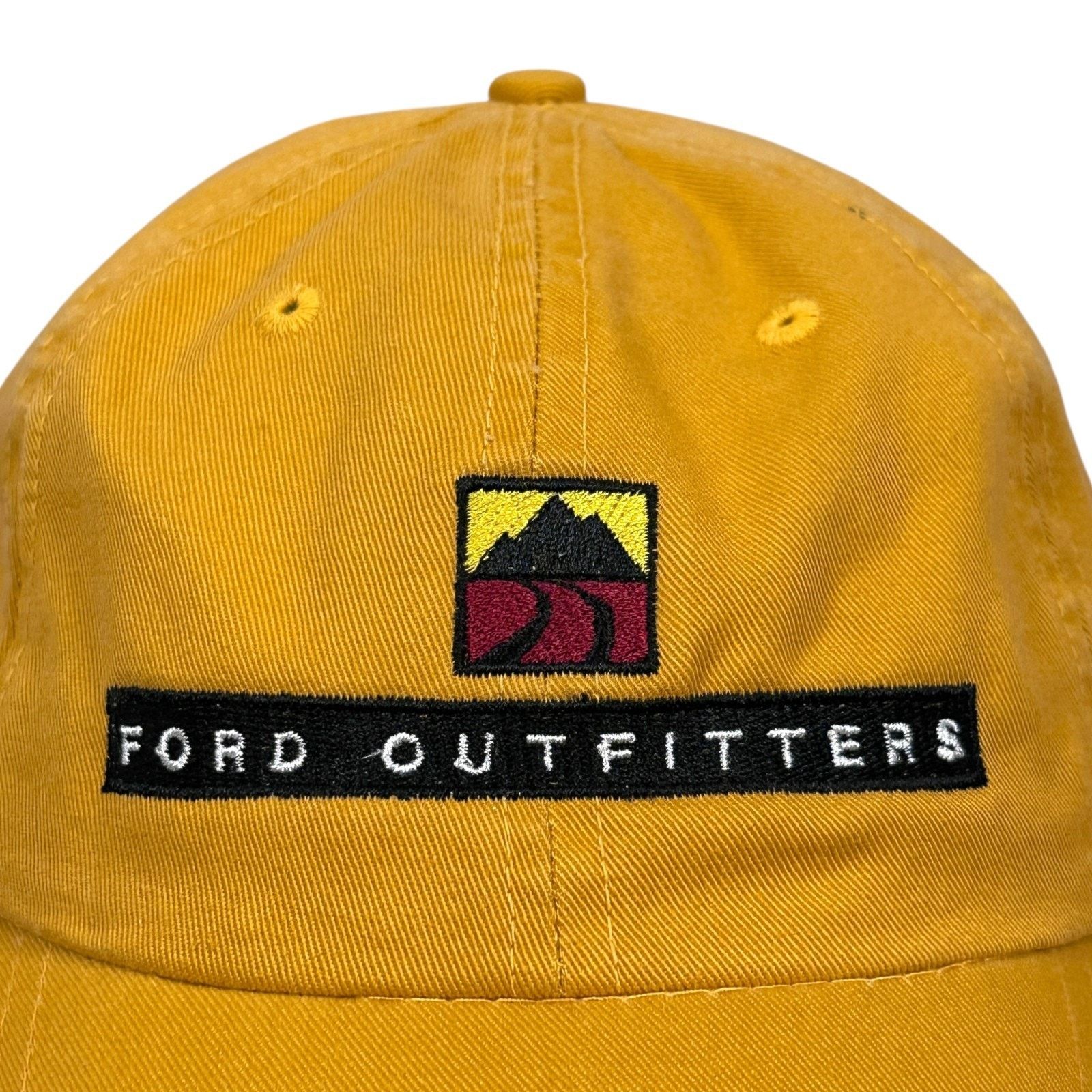 Other VTG Ford Outfitters Strapback Dad Hat Burnt Yellow Adult New Size ONE SIZE - 2 Thumbnail