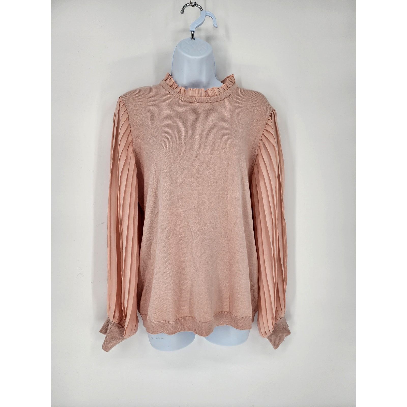 Adrianna Papell Adrianna Papell Blush Pink Lightweight Sweater Women's Large Size L / US 10 / IT 46 - 13 Thumbnail