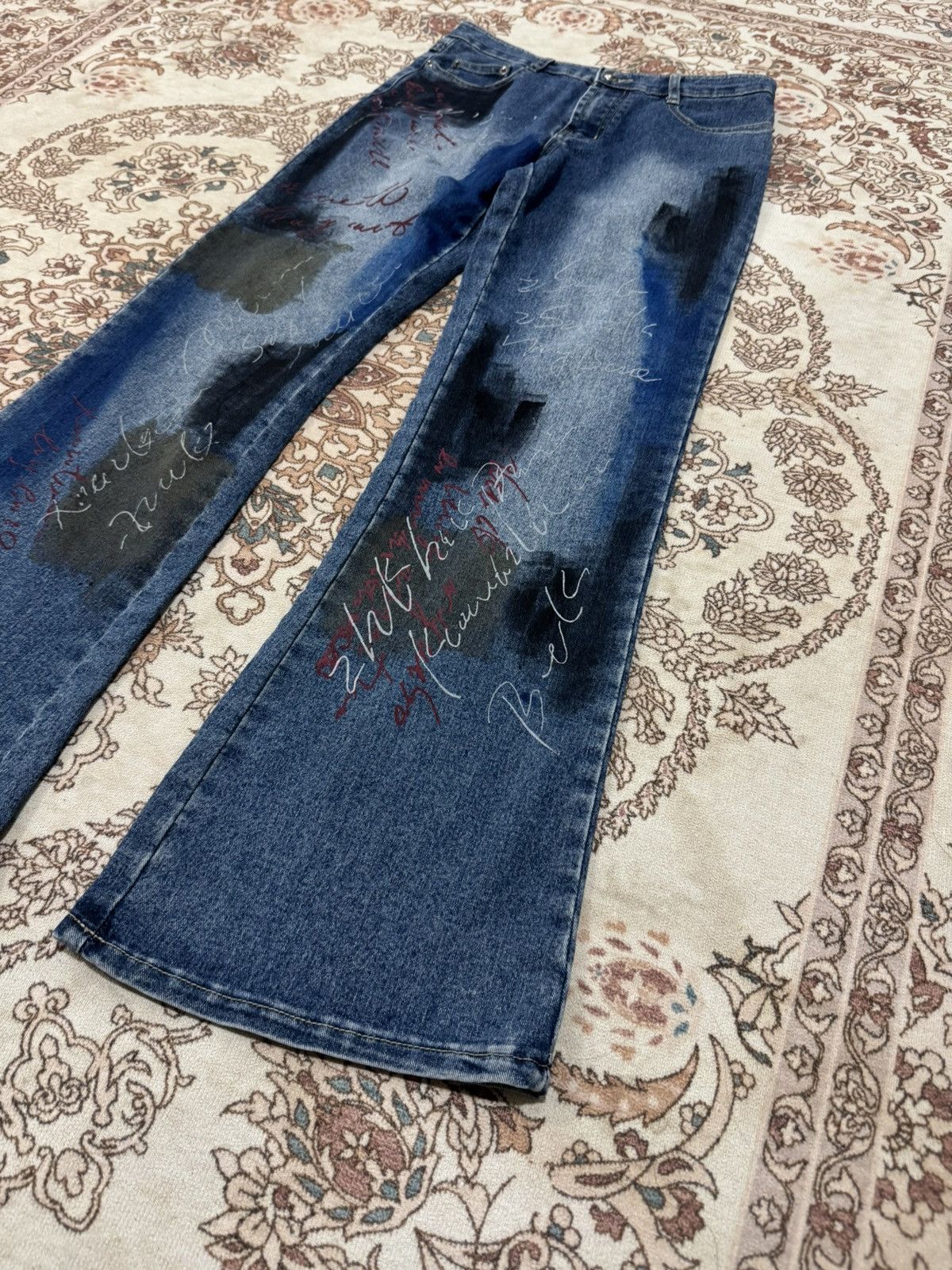 Japanese Brand × Vintage Vintage HJ jeans Bootcut Art Jeans Size US 28 / EU 44 - 2 Thumbnail