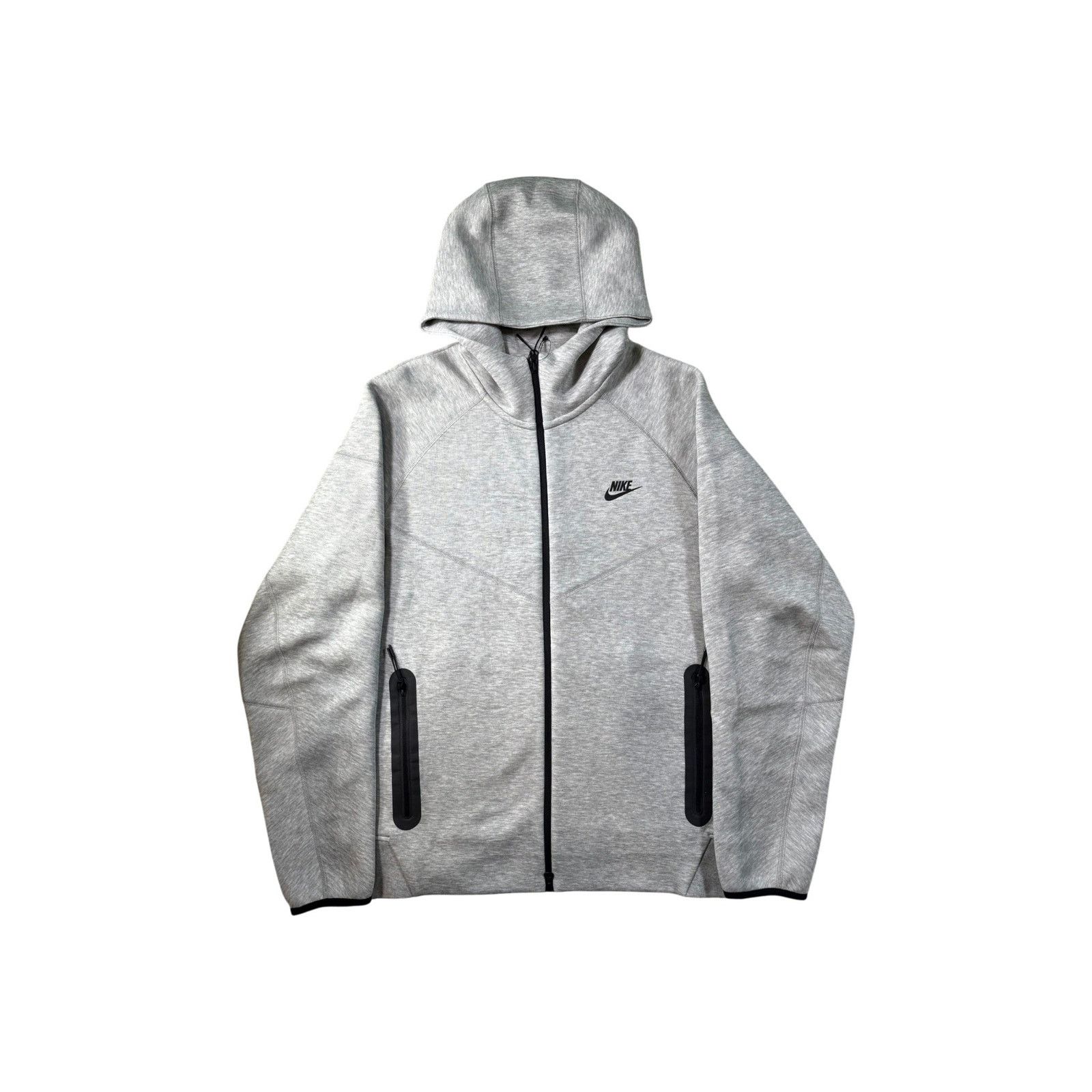 Nike Nike Tech Zip Up Grey Hoodie Size US L / EU 52-54 / 3 - 1 Thumbnail
