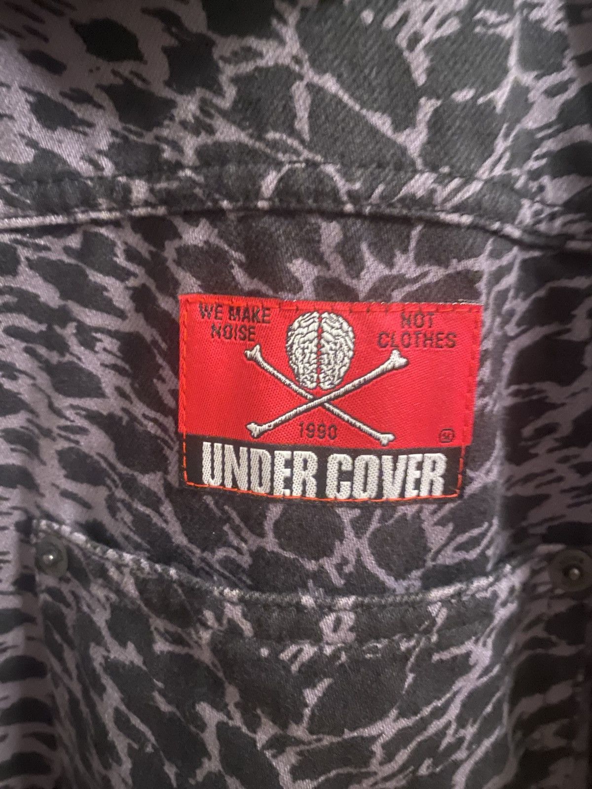 Undercover 18ss lavender alligator print trucker Size US M / EU 48-50 / 2 - 4 Thumbnail