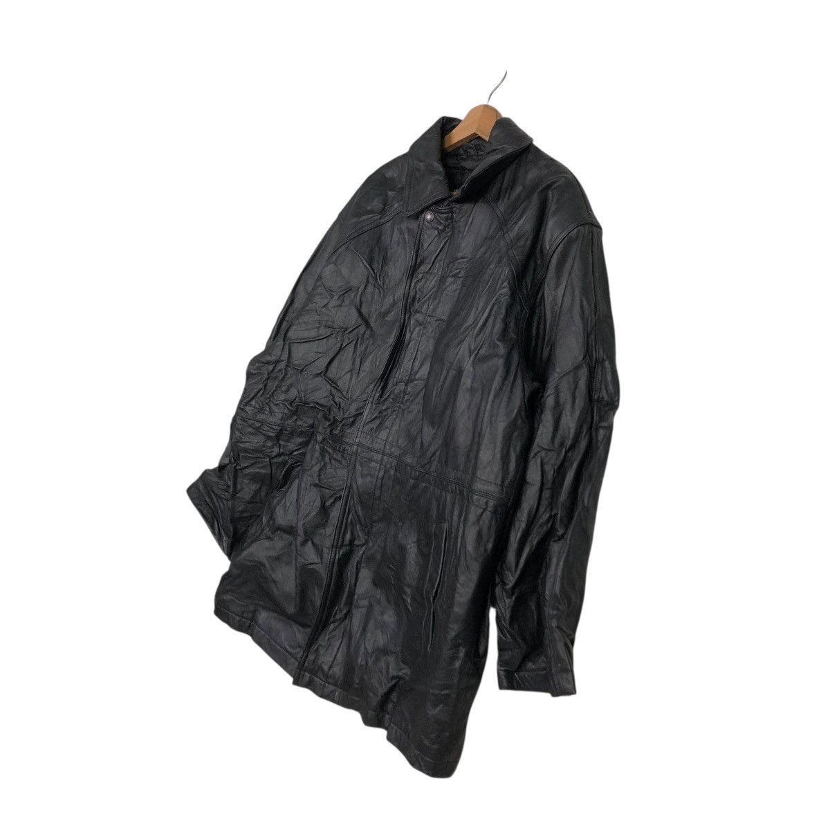 Japanese Brand 🔥VINTAGE BIKER LEATHER JACKET DURANTE BLANKET ISSEY MIYAKE Size US L / EU 52-54 / 3 - 4 Thumbnail