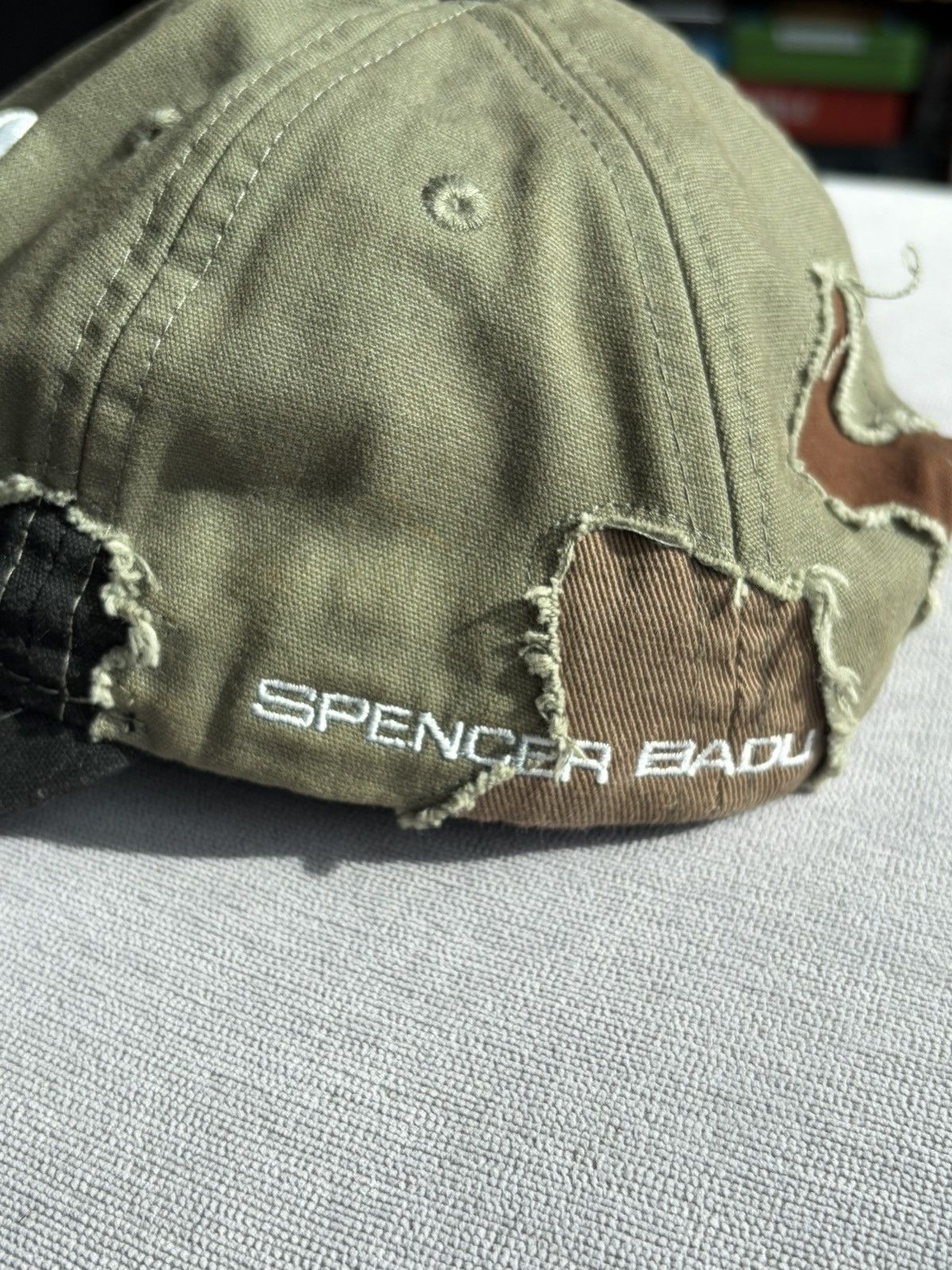 SPENCER BADU SPENCER BADU Deconstructed Camo Baseball Hat Size ONE SIZE - 3 Thumbnail