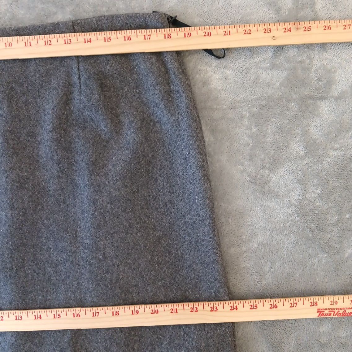 Vintage Cabela's Skirt Women's Long Maxi Lined Slit Gray Polyester Wool Acrylic Size 16 Vintage No Size 38" / US 16 / IT 52 - 3 Thumbnail