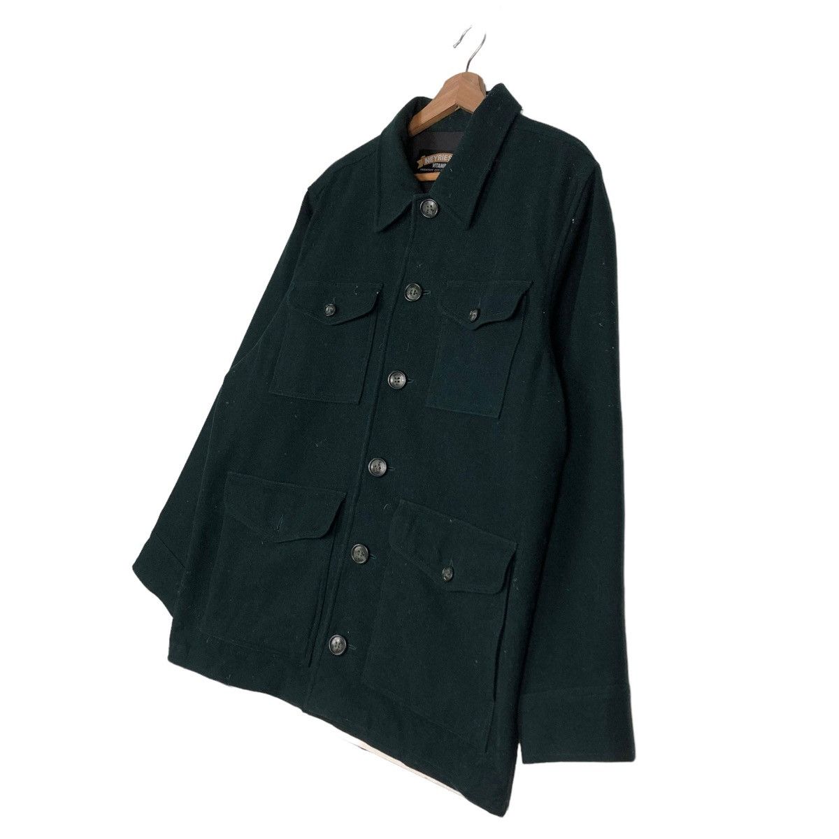 Japanese Brand 🔥VINTAGE WOOL CHORE JACKET CARGO NEYRIES ISSEY MIYAKE Size US M / EU 48-50 / 2 - 2 Thumbnail