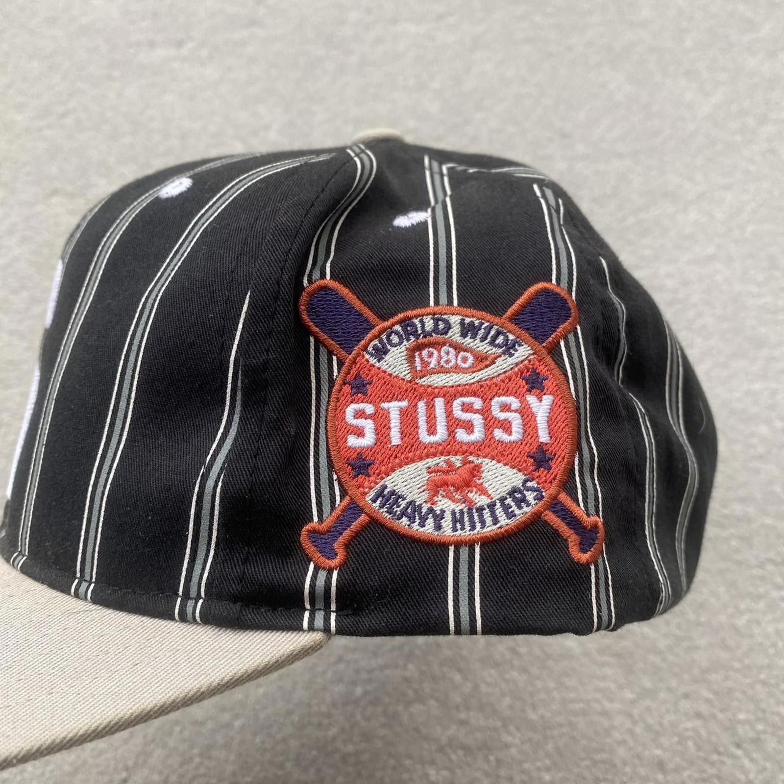 Stussy Vintage Stussy Pinstriped Cap. Size ONE SIZE - 4 Thumbnail
