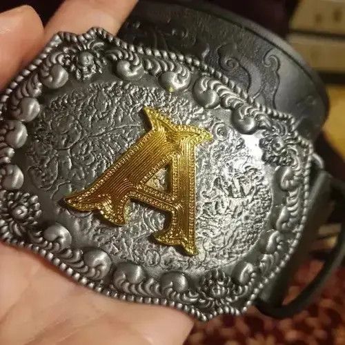Other Leather A Buckle PU Leather Belt Size ONE SIZE - 3 Thumbnail