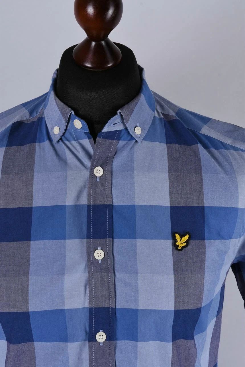 Lyle & Scott Lyle & Scott Men's Gingham Check Short Sleeve Shirt Size US S / EU 44-46 / 1 - 2 Thumbnail