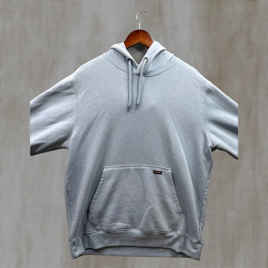 Vintage Brahma Hoodie Mens Heavyweight Fleece Lined Pullover Light Blue Kangaroo Pocket Drawstring Hooded Regular Large Mens Size US L / EU 52-54 / 3 - 1 Thumbnail