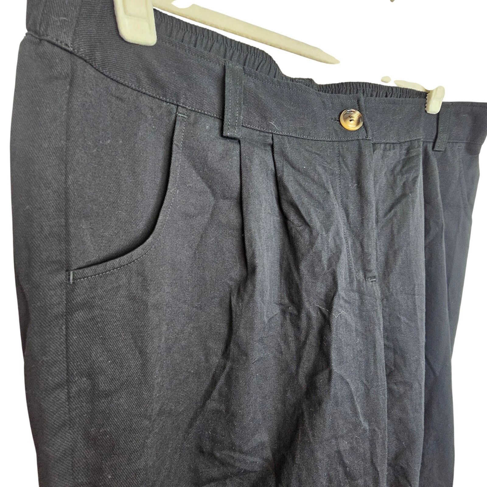 Halfman Holara Womens High Rise Pleated Jogger Pants XL Crop Trouser Size 34" / US 12 / IT 48 - 4 Thumbnail
