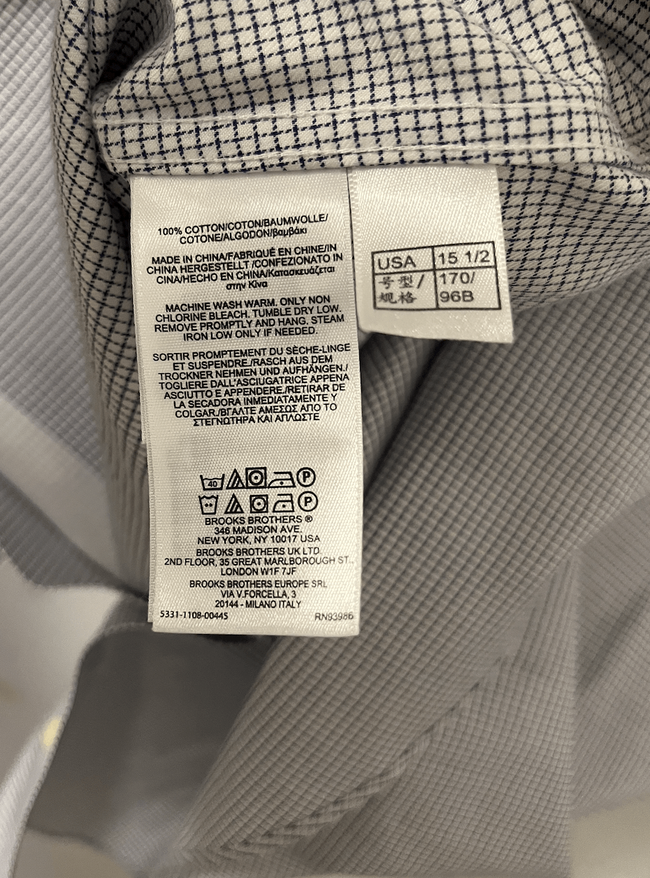Brooks Brothers Brooks Brothers checkered shirt with spread collar Size US M / EU 48-50 / 2 - 7 Thumbnail