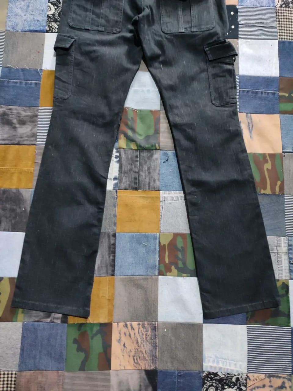 Katharine Hamnett London Hamnett Stripe Cargo Low Rise Pants Size US 29 - 6 Thumbnail