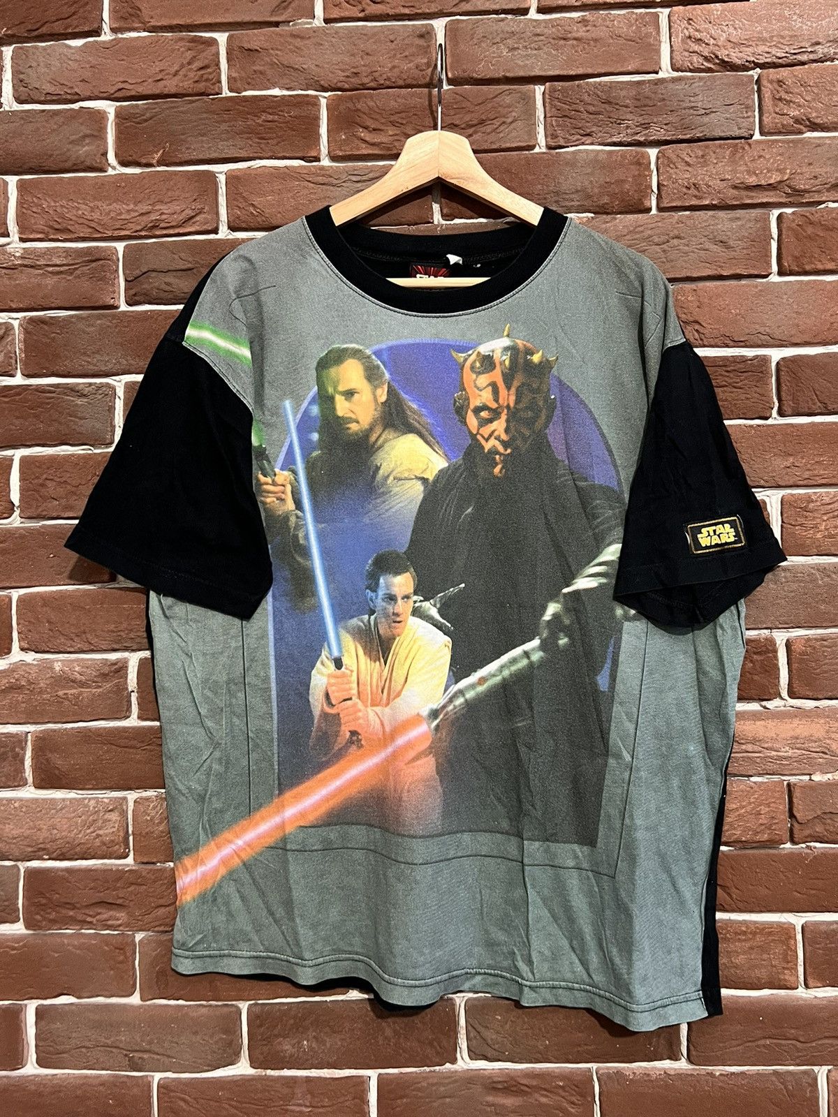 Rare Vintage 90s Star Wars Darth Maul Tshirt Tatooine Anakin