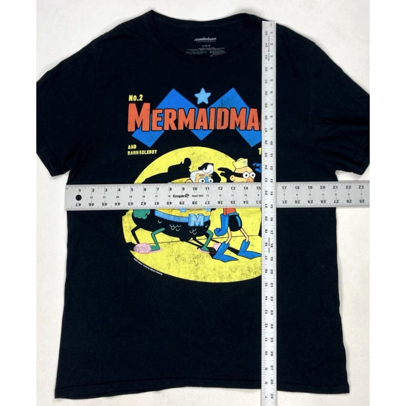 Nickelodeon Nickelodeon Mermaidman Graphic T-shirt Men Large Black Short Sleeve Size US L / EU 52-54 / 3 - 6 Thumbnail