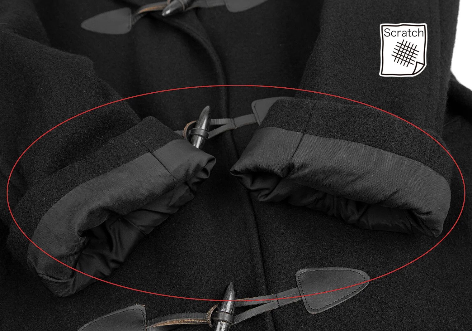Comme des Garcons Homme Plus Melton Duffle Coat in Black, Size M Size US M / EU 48-50 / 2 - 8 Thumbnail