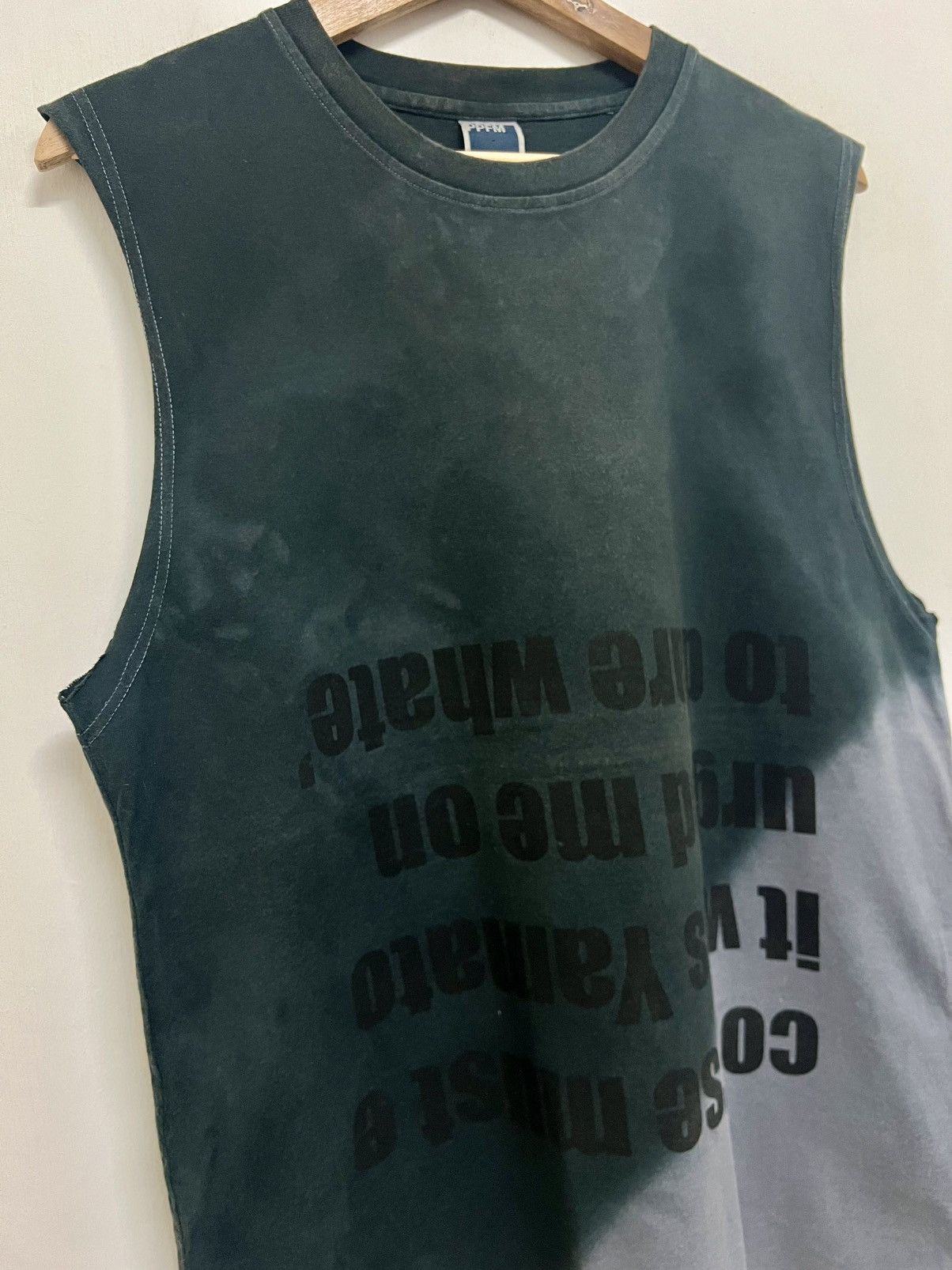 Hysteric Glamour × Japanese Brand × PPFM VINTAGE PPFM SLEEVELESS DISTRESSED TANK TOP Size US L / EU 52-54 / 3 - 3 Thumbnail