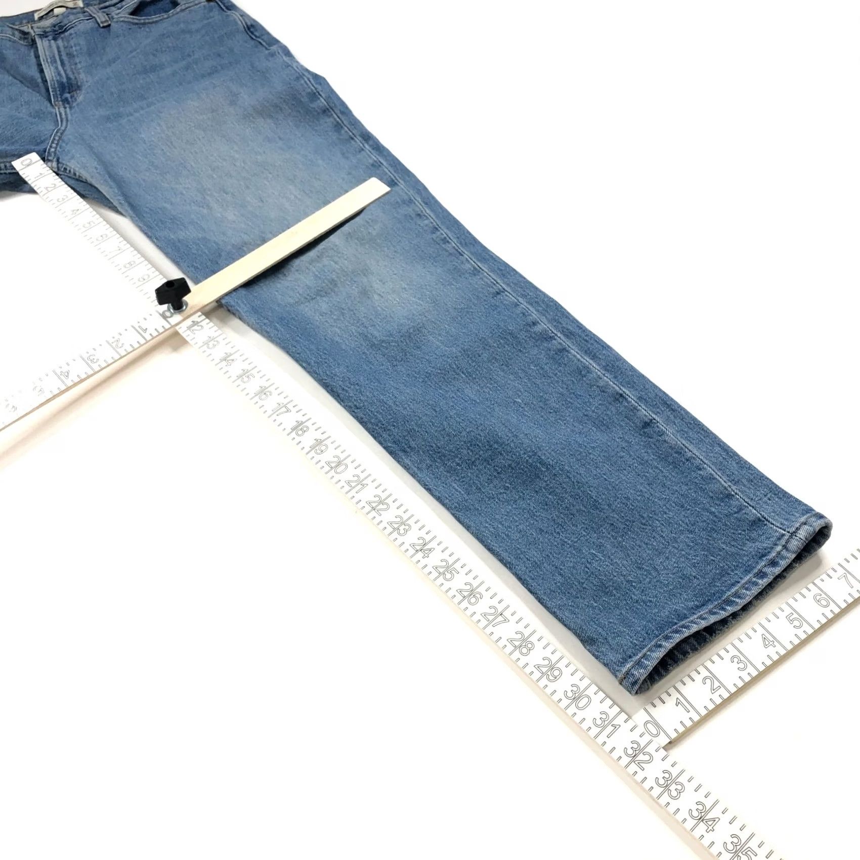 Abercrombie & Fitch Abercrombie & Fitch The 90's Straight Ultra High Rise Jeans 8R/29 30W 31L Denim Blue Womens Regular 5-Pocket Vintage? No Size 29" - 3 Thumbnail