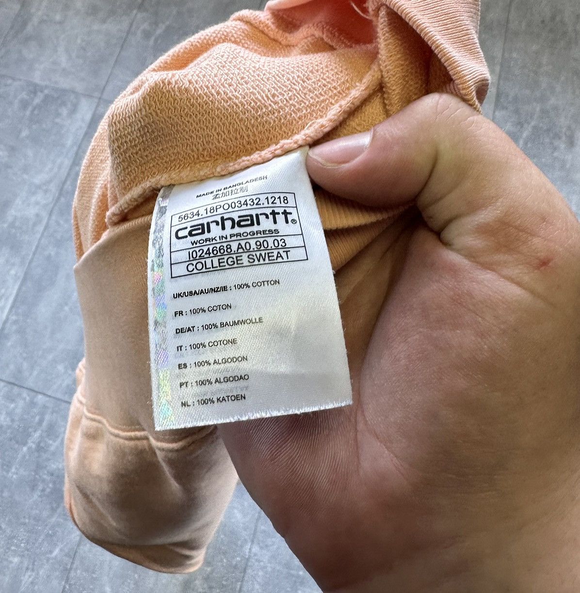 Other Carhartt Pink College Sweatshirt Overprint Logo Size US M / EU 48-50 / 2 - 8 Thumbnail