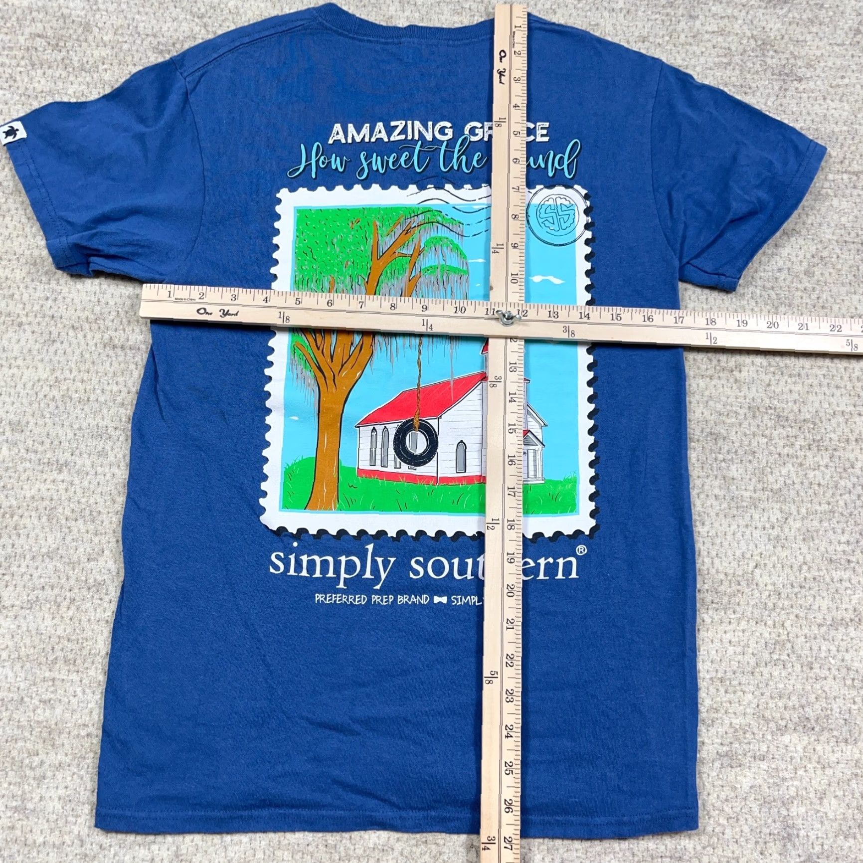 Vintage Simply Southern Shirt Women Small Blue Tee Church Christian God Religion Faith Shirt Tee Womens Size S / US 4 / IT 40 - 7 Thumbnail
