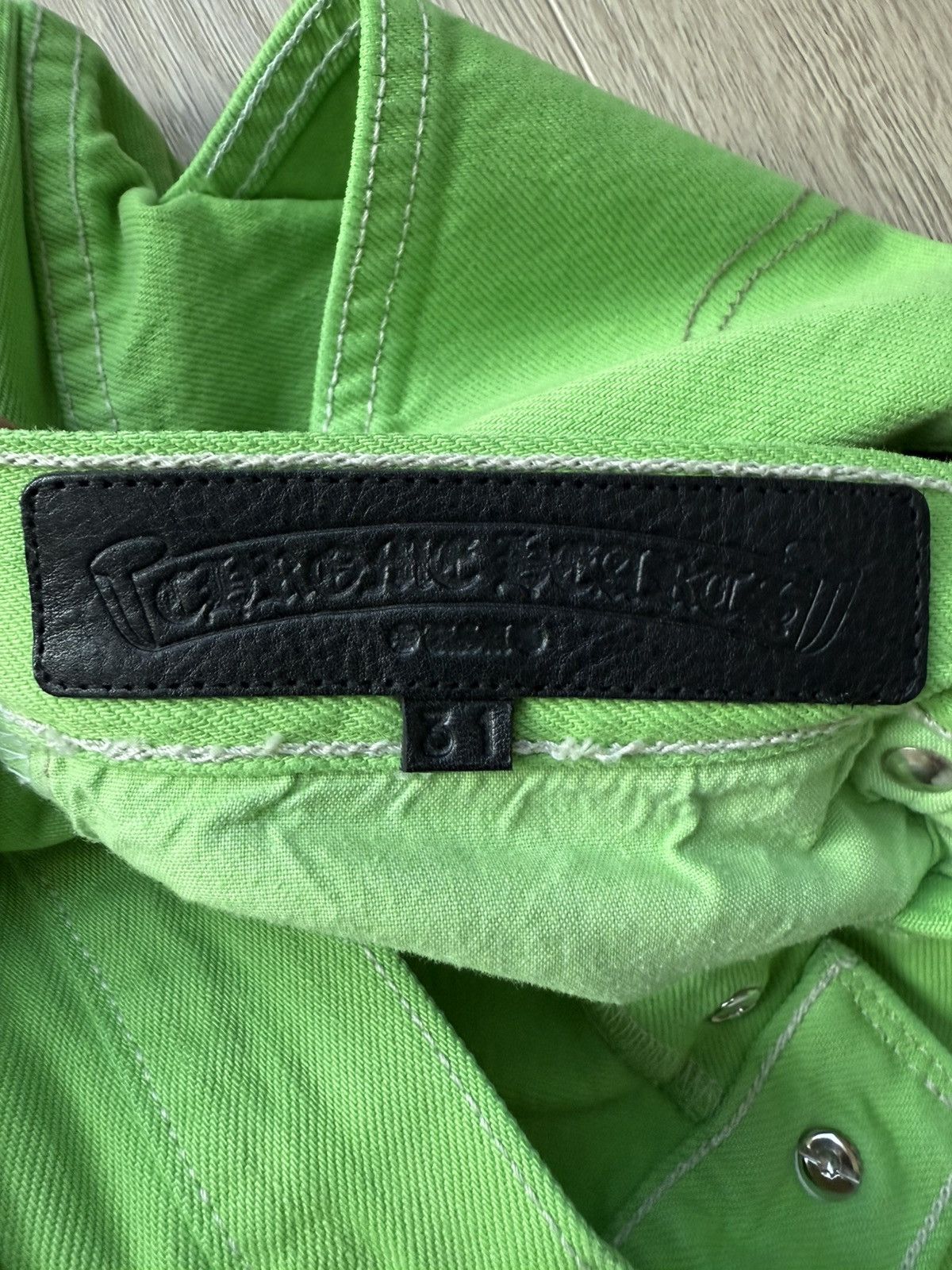 Chrome Hearts Chrome hearts 2025 Levi’s 501 green patches jeans Size US 31 - 11 Thumbnail