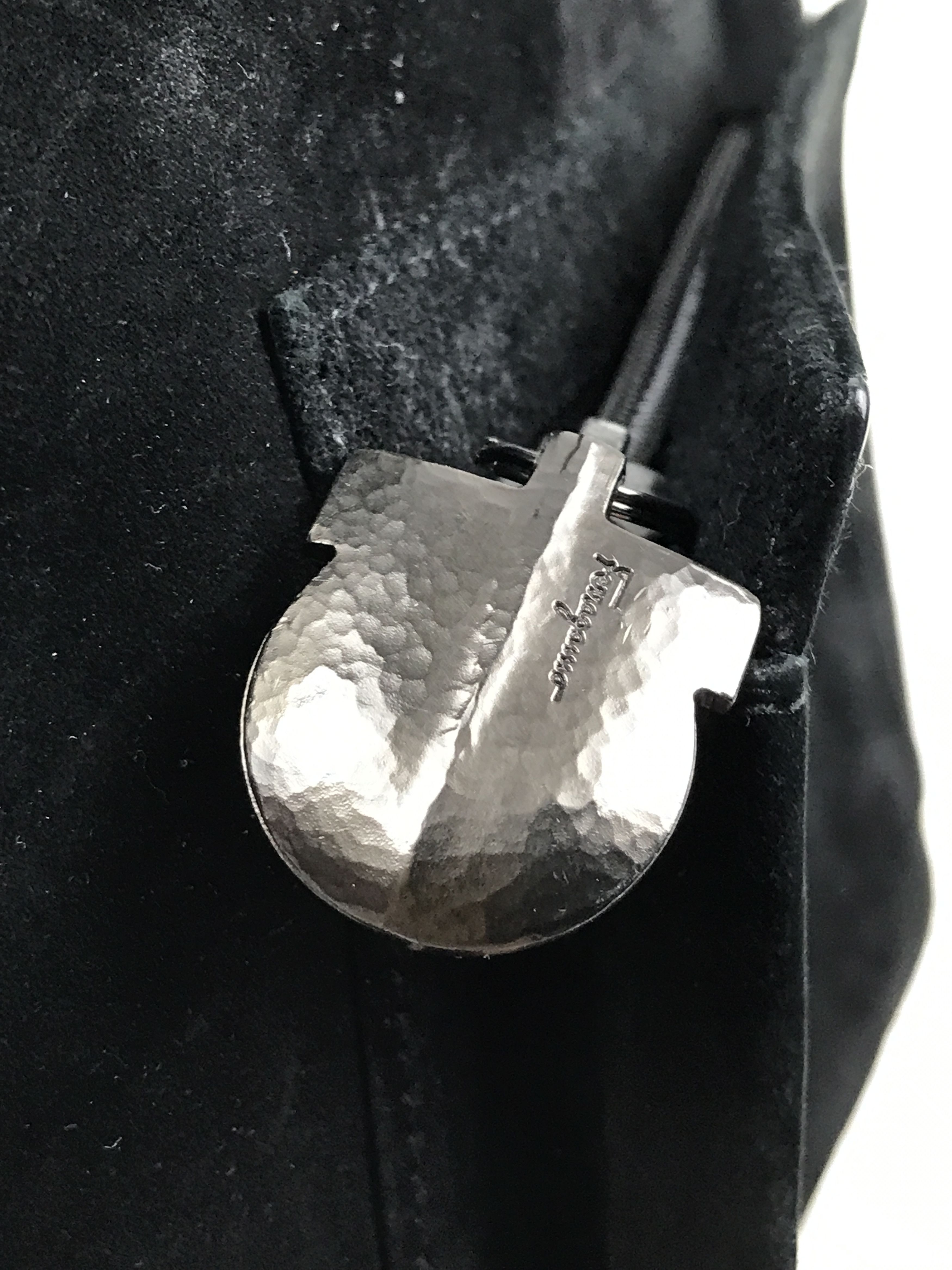 Designer × Salvatore Ferragamo × Vintage Vintage Salvatore Ferragamo Hobo Bag Suede Leather Size ONE SIZE - 9 Thumbnail
