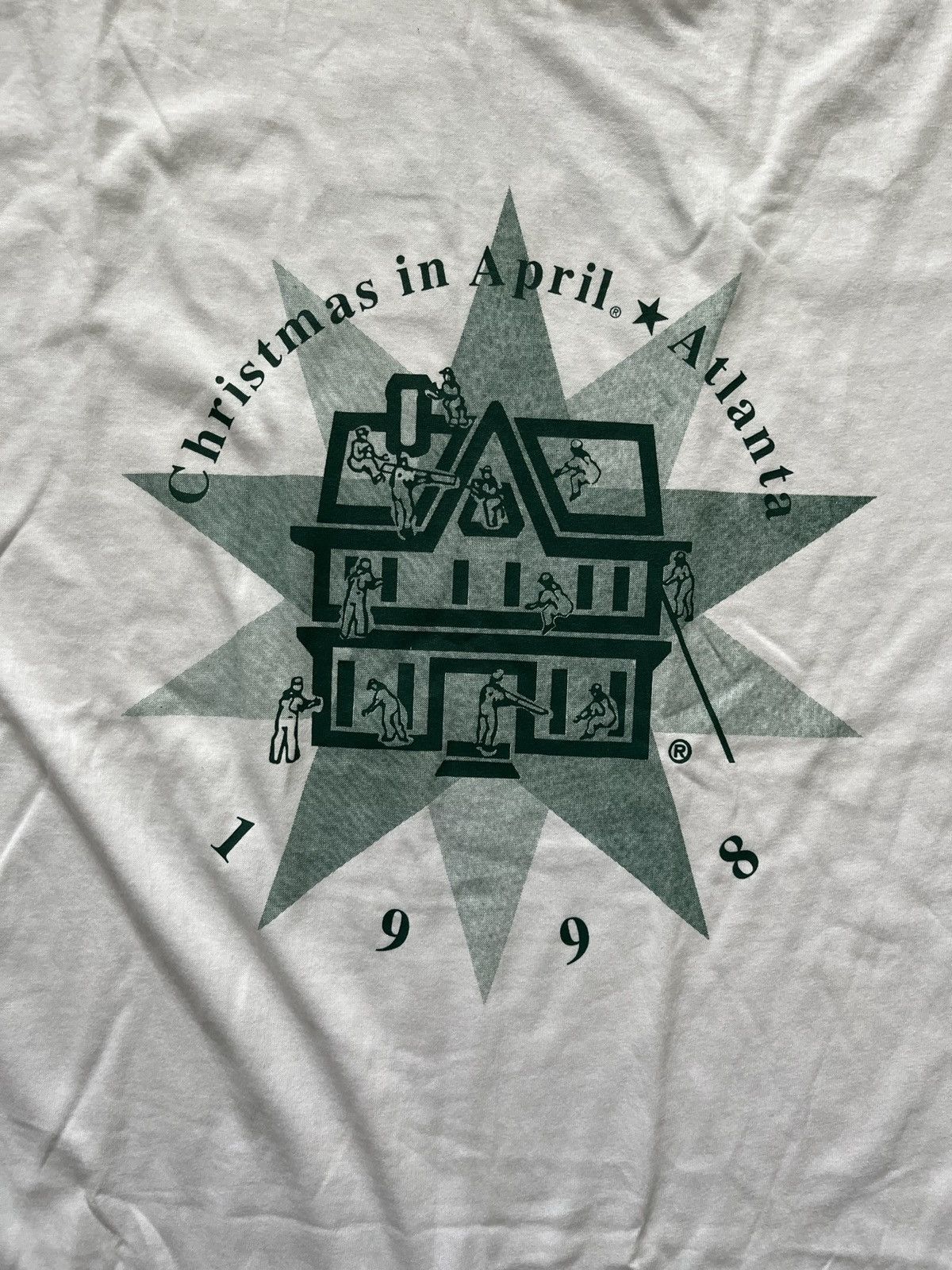 Vintage 1998 Christmas in April Atlanta Shirt Size US XL / EU 56 / 4 - 2 Thumbnail