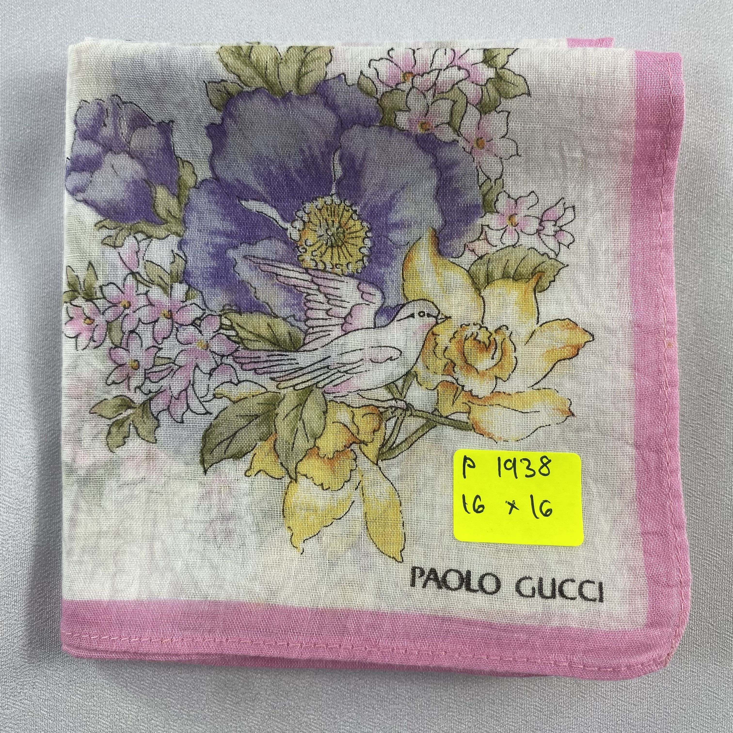 Paolo Gucci × Vintage Paolo Gucci Handkerchief / Bandana / Handkerchief-P1938 Size ONE SIZE - 6 Thumbnail