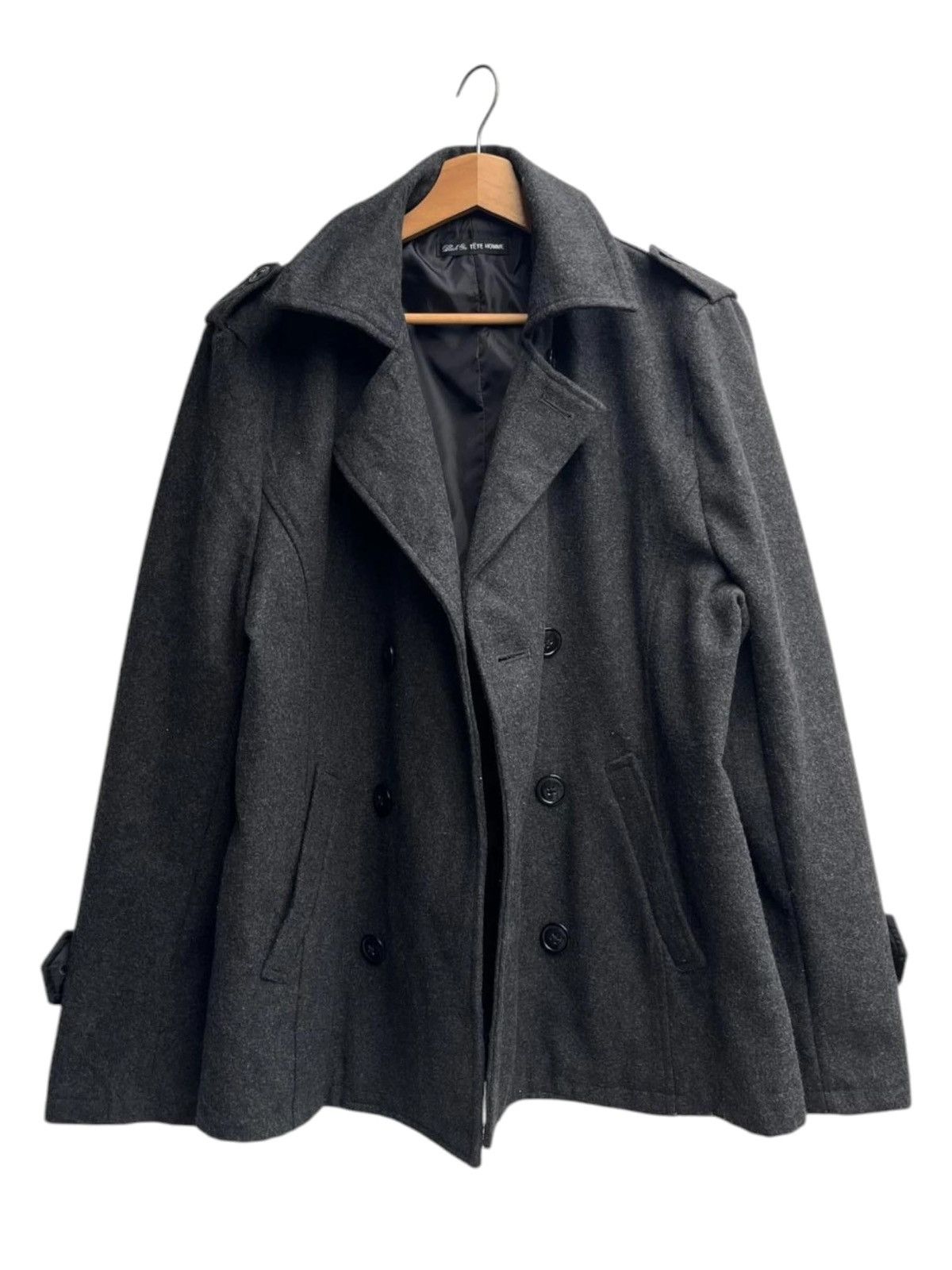 Tete Homme Black on Tete Homme Double Breasted Jacket Size US L / EU 52-54 / 3 - 3 Thumbnail