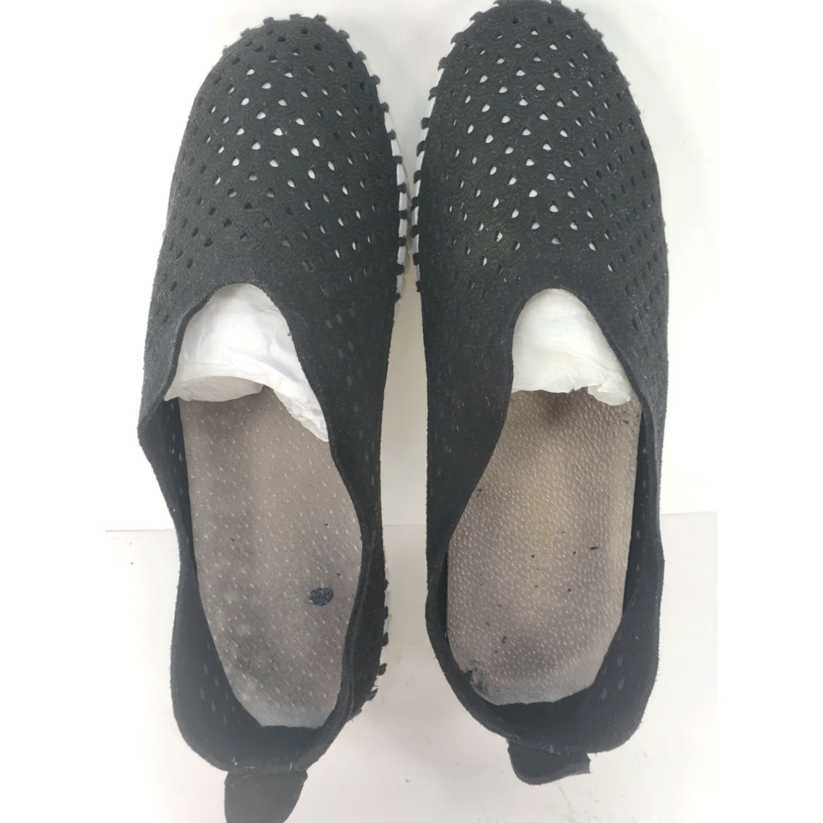 Ilse Jacobsen VINTAGE ILSE JACOBSEN Women's Tulip 3373 PLATFORM Perforated Slip On Black 7-7.5, 38EU Size US 5.5 / IT 35.5 - 7 Thumbnail