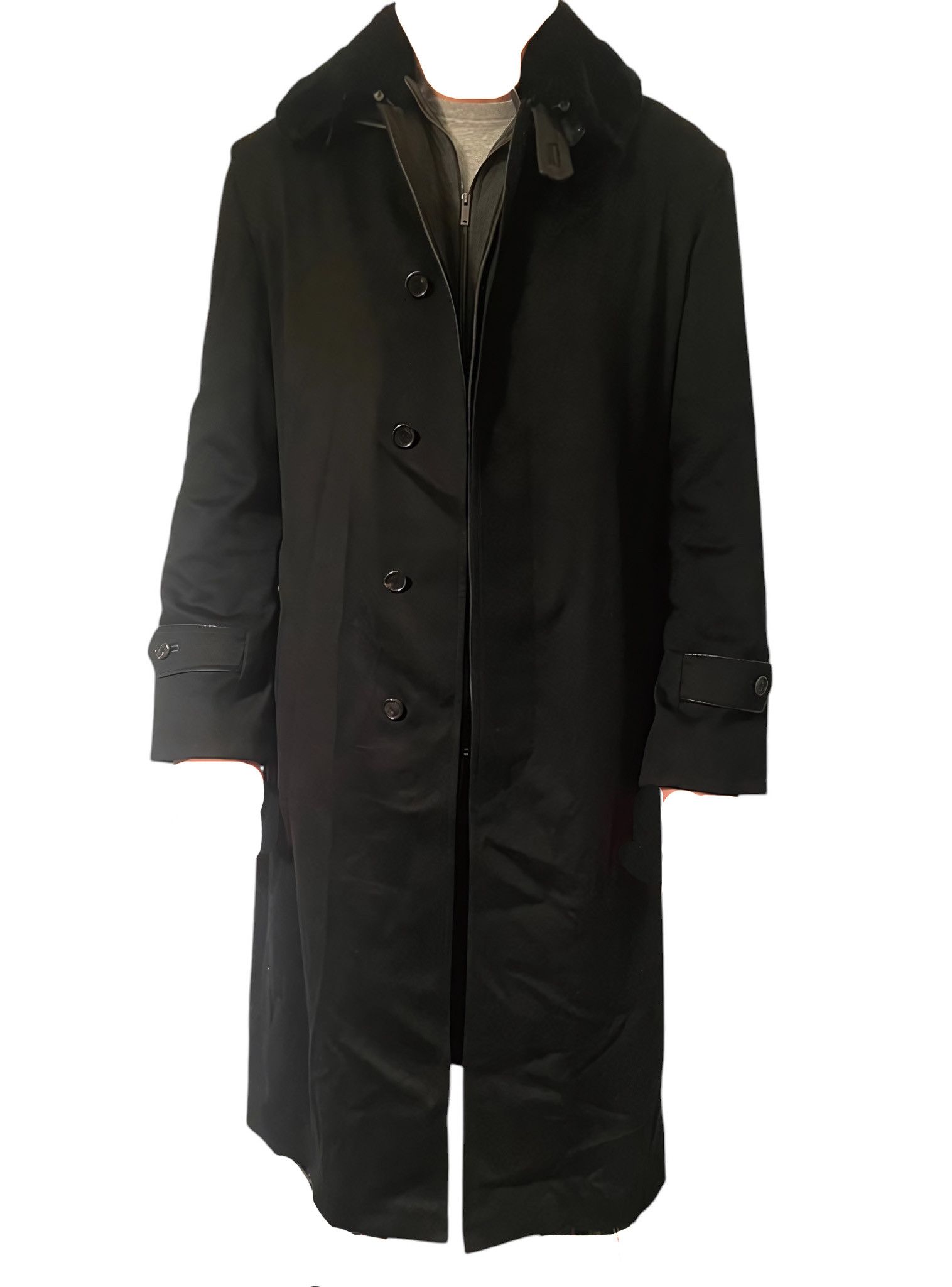 Brioni FUR COLLAR CASHMERE BELTED TRENCH COAT Size US L / EU 52-54 / 3 - 2 Thumbnail