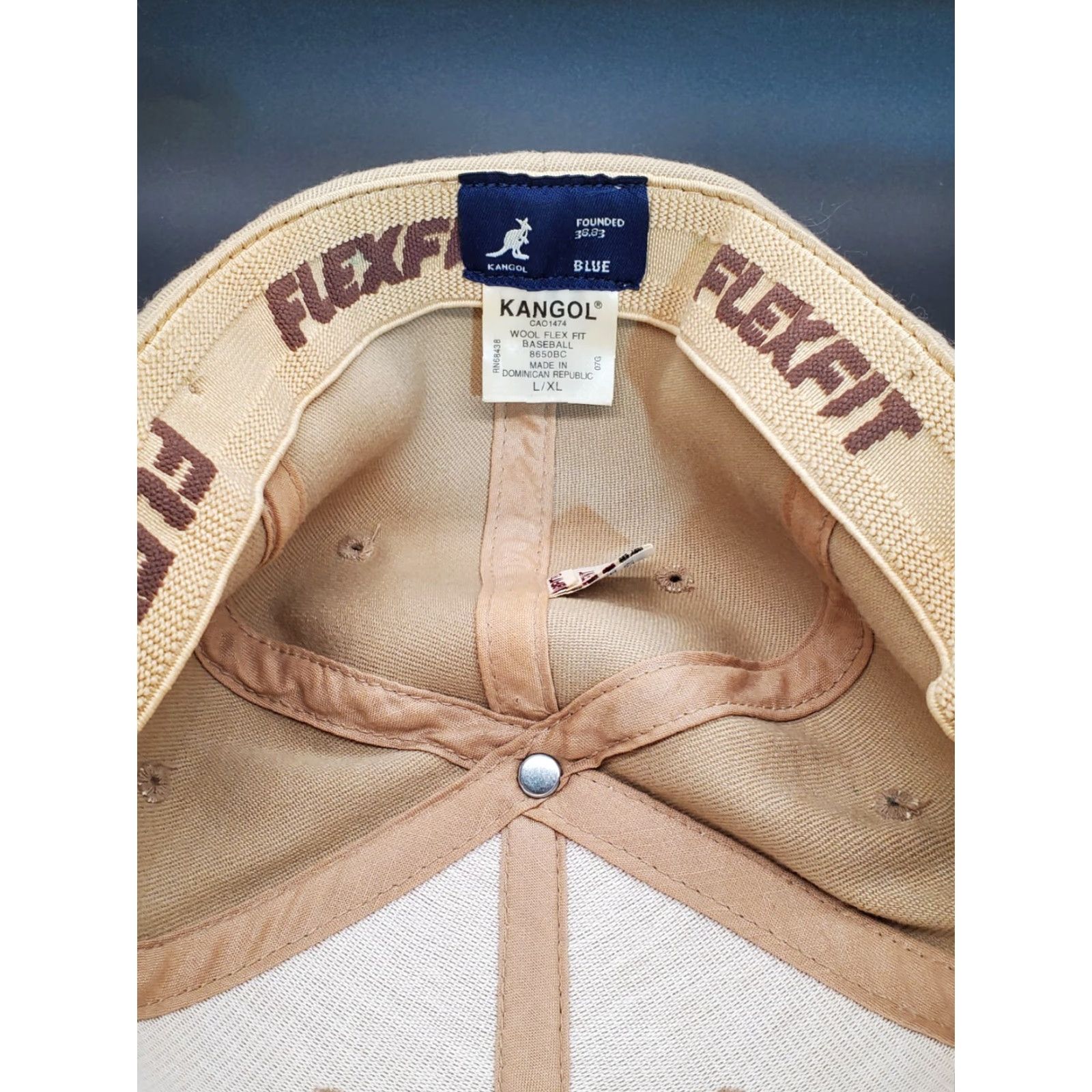 Vintage Flexfit Kangaroo Hat Baseball Cap Light Gray Adult Wool S-Med Size ONE SIZE - 3 Thumbnail