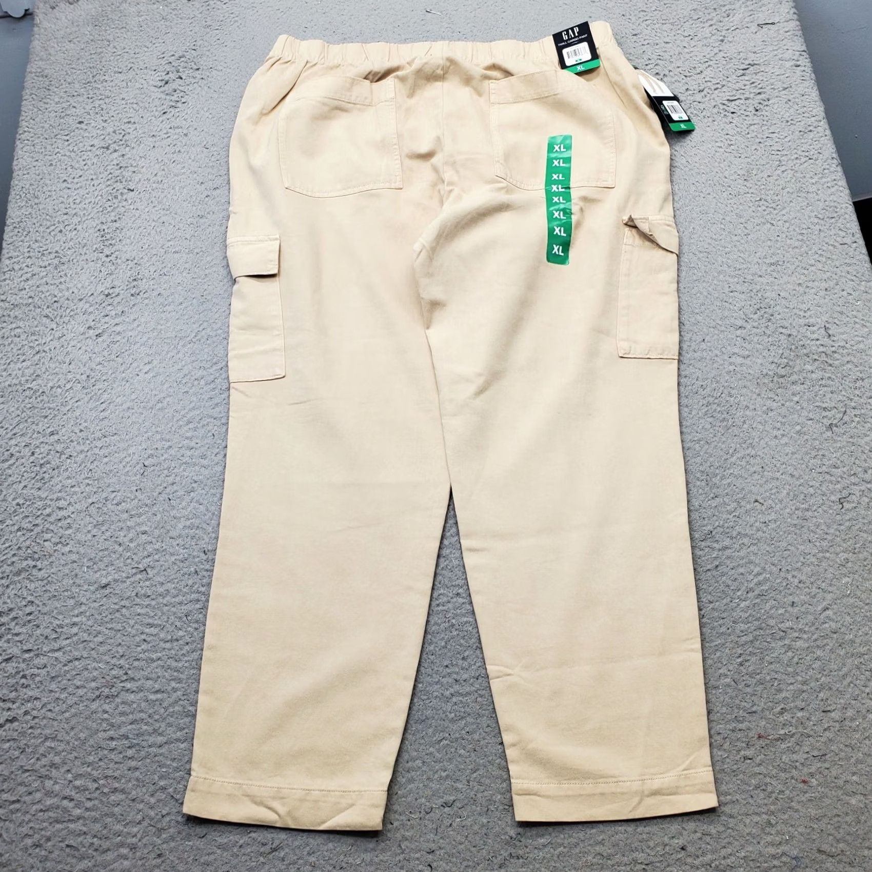 Gap Gap Cargo Pants Women XL Twill Pleated Elastic Waist Outdoor Hiking Pants Size 40" / US 18 - 2 Thumbnail