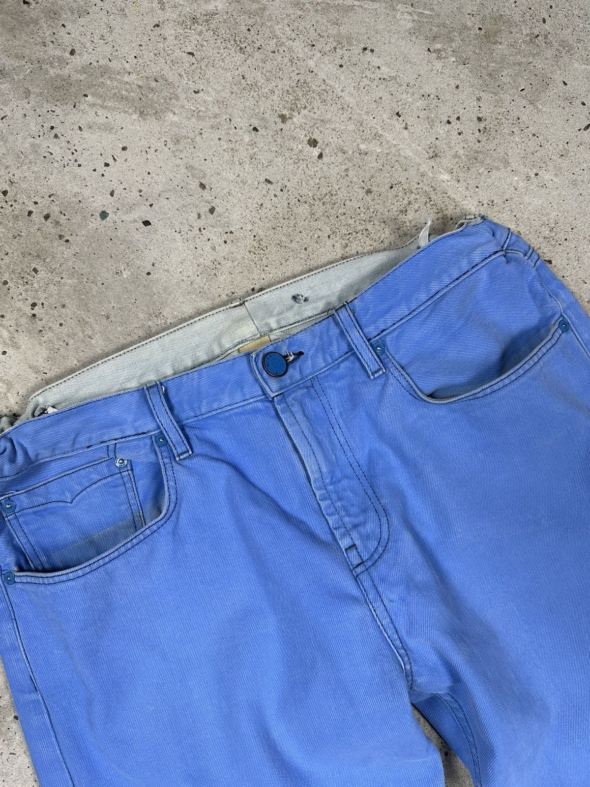 Burberry Vintage Y2K Burberry Brit Loose Baggy Blue Denim Pants Jeans Size US 32 / EU 48 - 7 Thumbnail