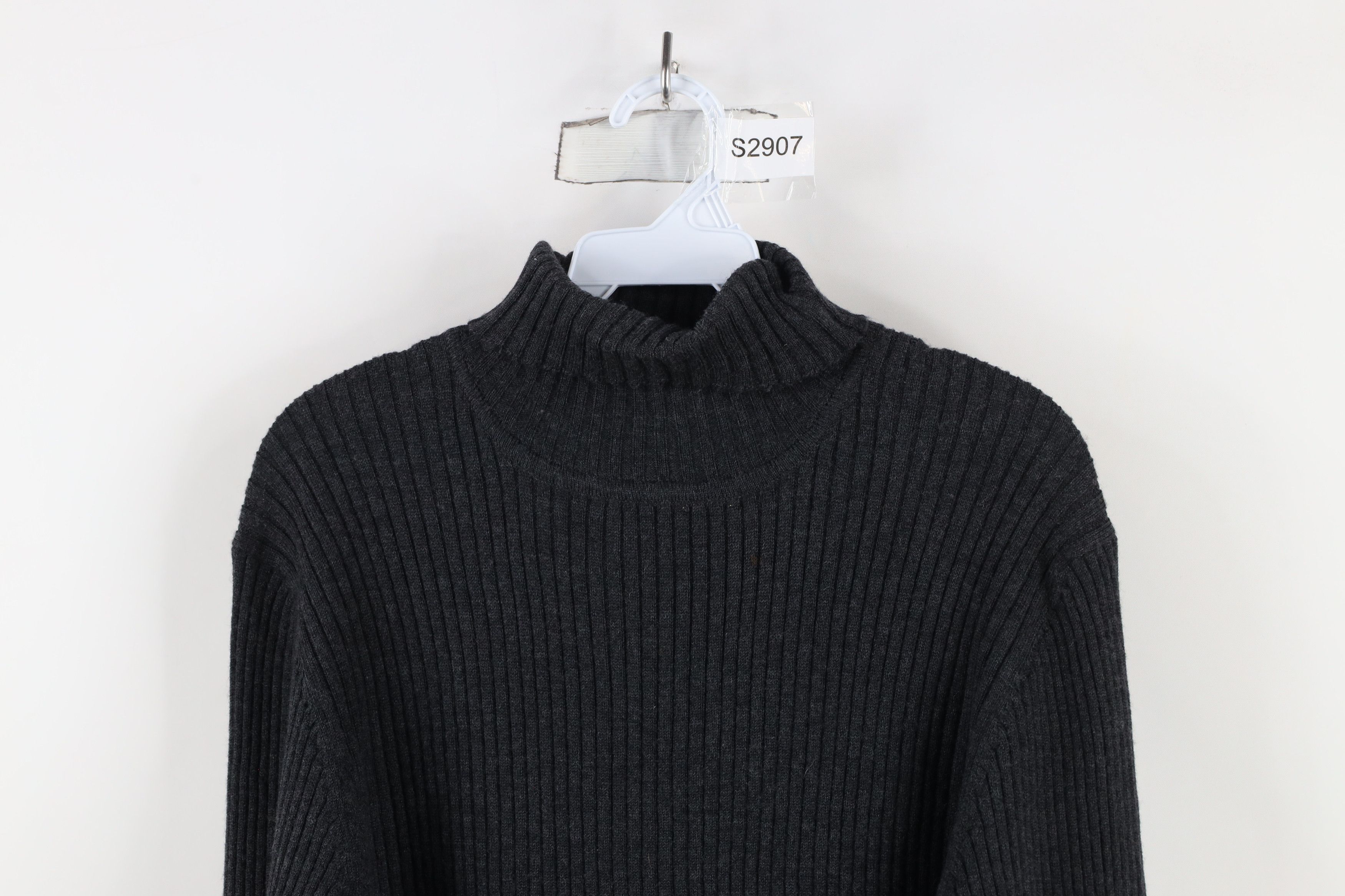 Banana Republic × Vintage Vintage 90s Banana Republic Ribbed Knit Turtleneck Sweater Size L / US 10 / IT 46 - 2 Thumbnail