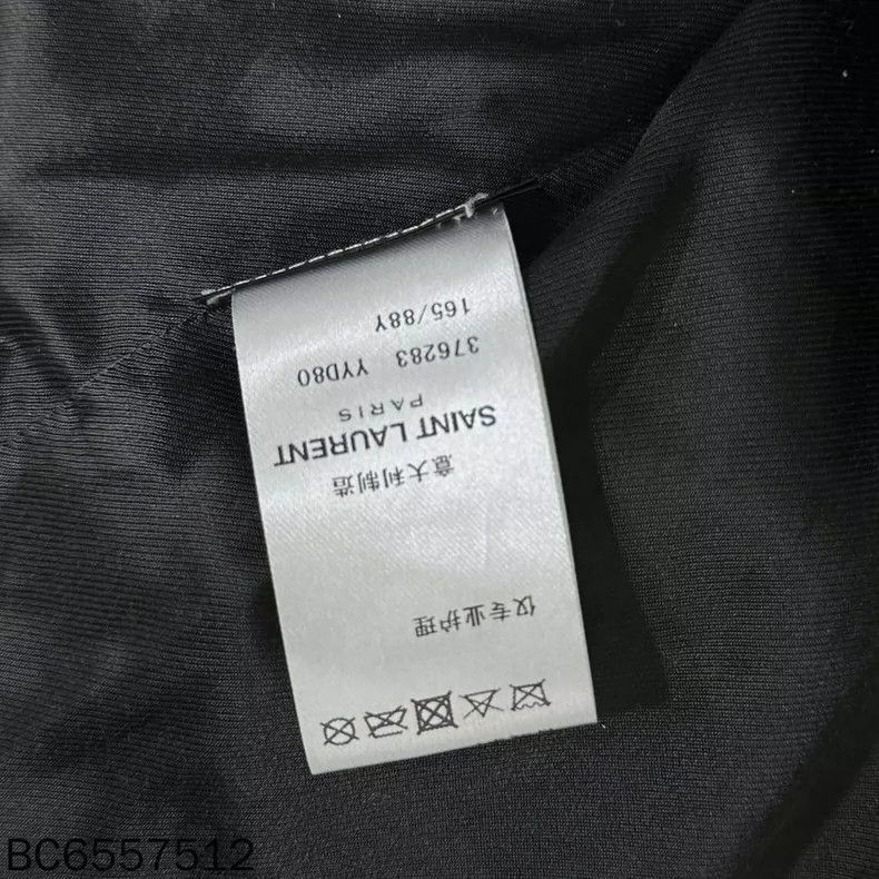 Saint Laurent Paris Classic Black and White Varsity Jacket-2507 Size S / US 4 / IT 40 - 8 Thumbnail