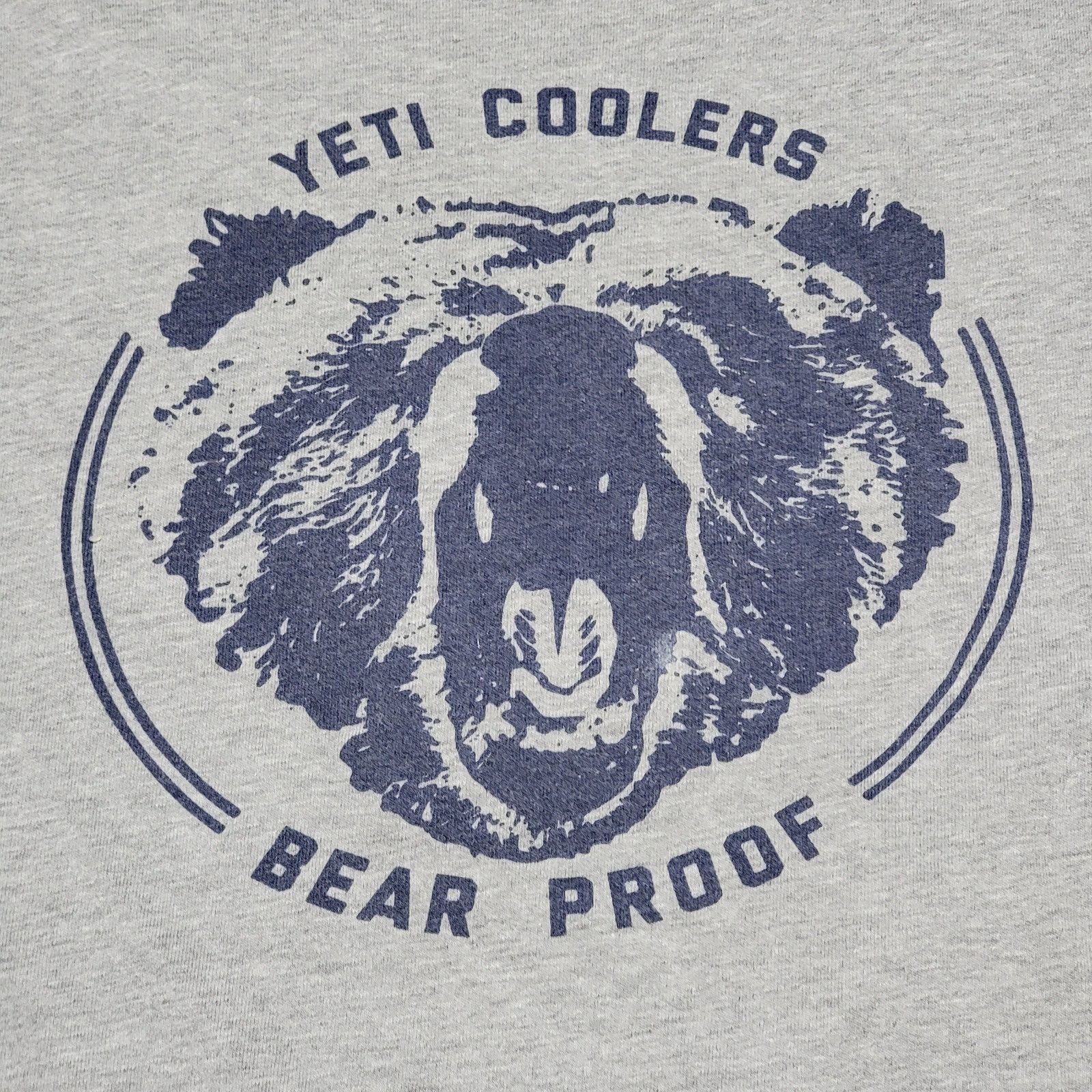 Yeti Yeti Grey Unisex Tee "Yeti Coolers Bear Proof" - Size Large Size US L / EU 52-54 / 3 - 2 Thumbnail