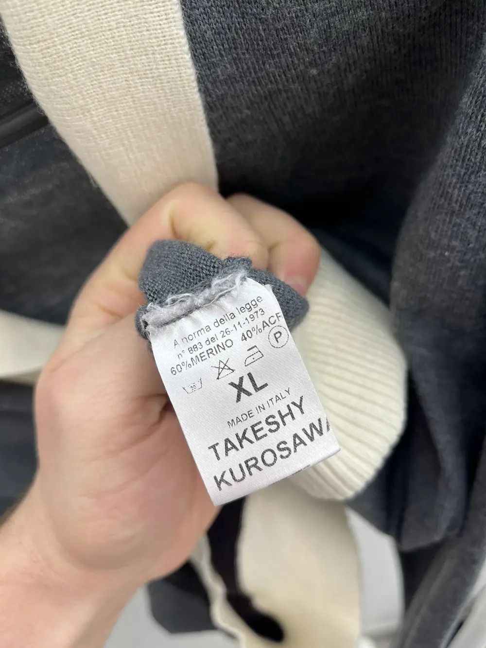 Takeshy Kurosawa Takeshy Kurosawa Merino Wool Cardigan Sweater Size US XL / EU 56 / 4 - 5 Thumbnail