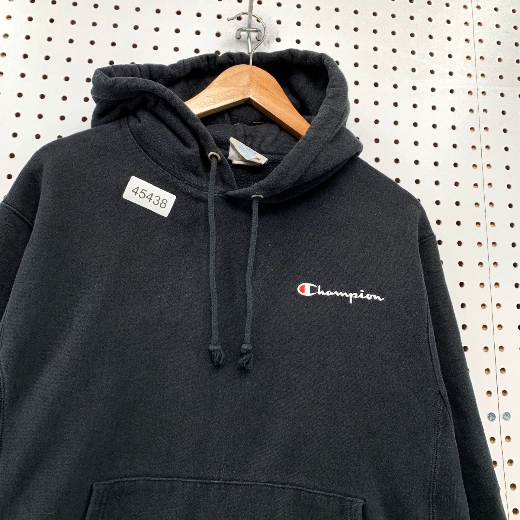 Champion Champion Reverse Weave Hoodie Sweatshirt Mens Medium Black Heavyweight Pullover Size US M / EU 48-50 / 2 - 7 Thumbnail