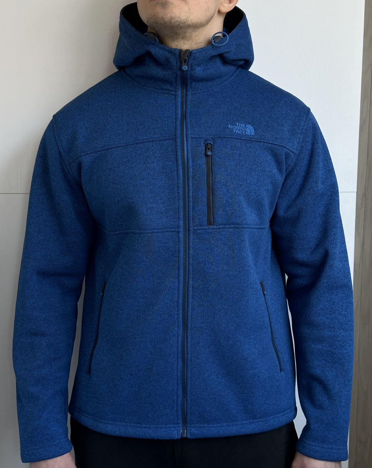The North Face The North Face Gordon Lyons Hoodie Blue Knit Fleece Jacket Size US L / EU 52-54 / 3 - 1 Thumbnail