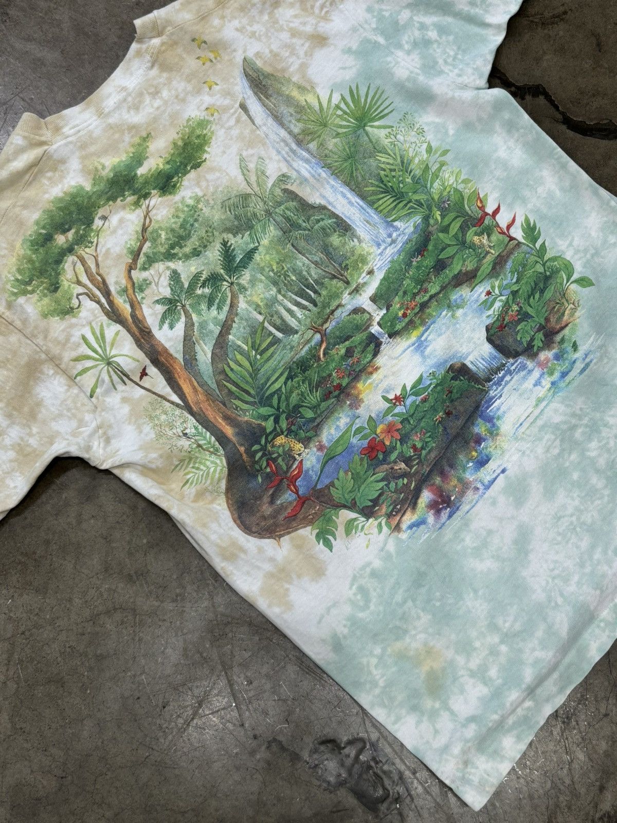 Vintage Vintage AOP Rainforest Nature Tie Dye Tee Large Size US L / EU 52-54 / 3 - 4 Thumbnail
