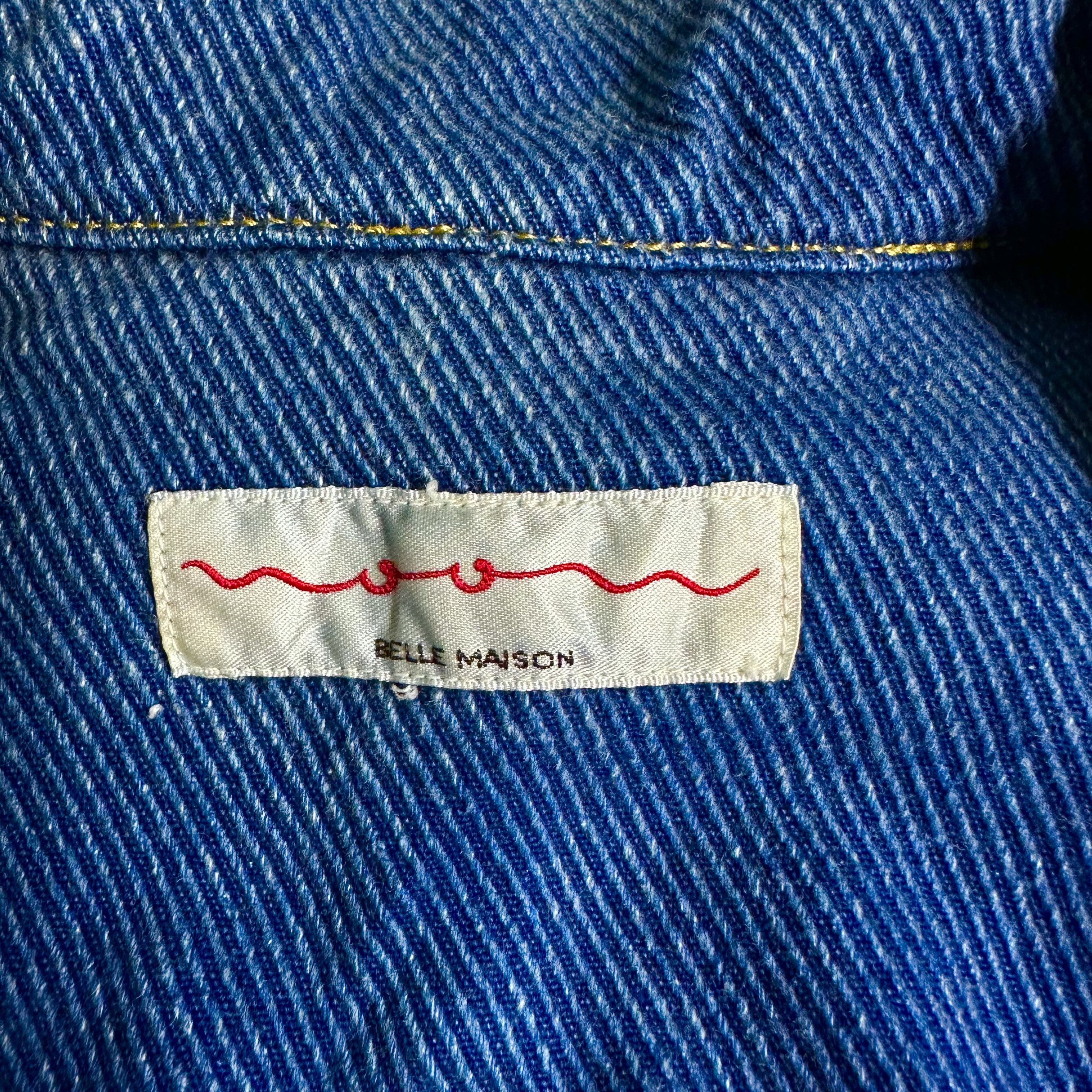 Japanese Brand × Vintage 🔥RARE🔥Vintage Moon Belle Maison Denim Jacket 4 Pocket Size US L / EU 52-54 / 3 - 6 Thumbnail