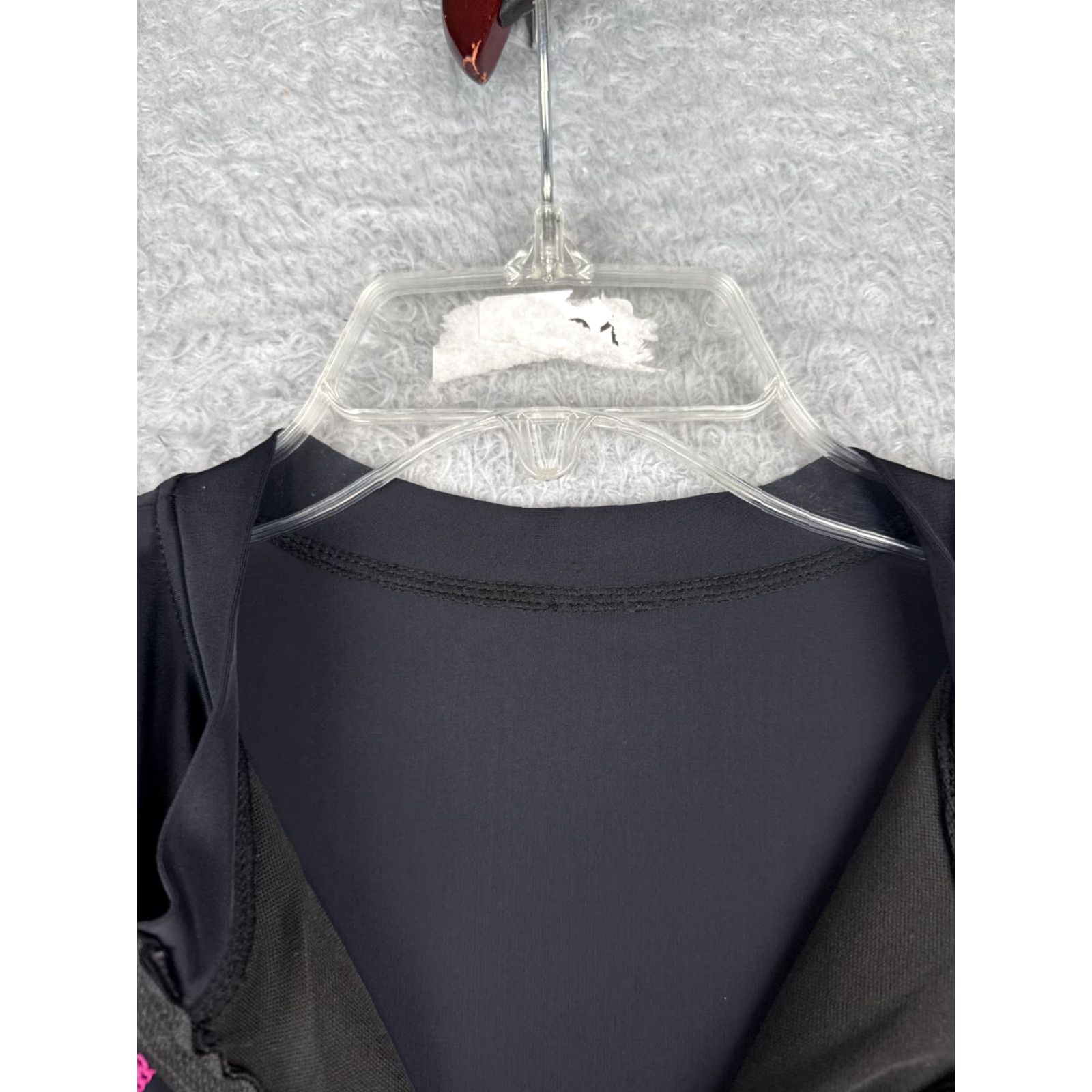 Vintage Swimsuit One Piece Black Sleeveless Sports Womens Medium Size ONE SIZE - 6 Thumbnail