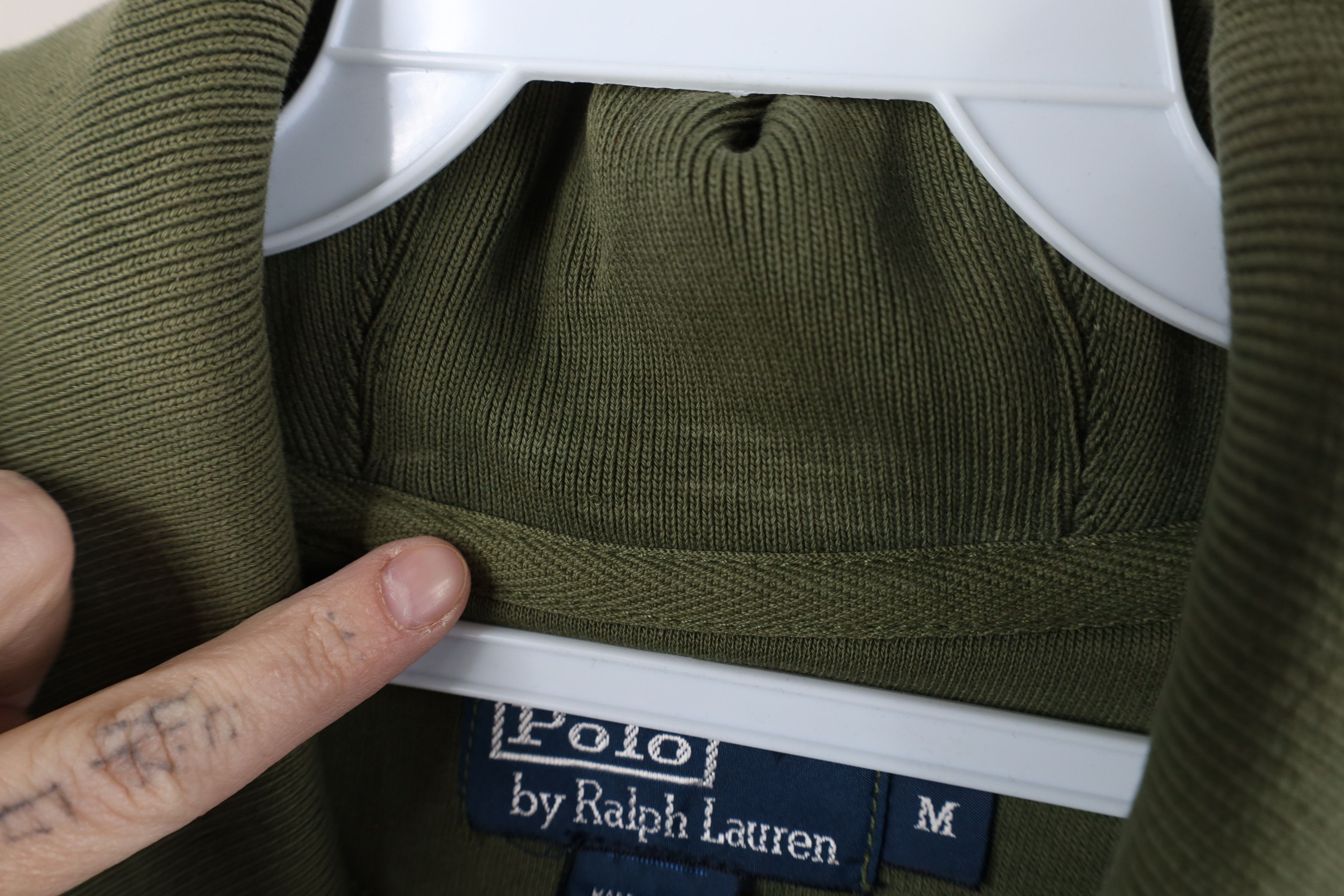 Polo Ralph Lauren Vintage 90s Ralph Lauren Sportsman Collar Sweatshirt Green Size US M / EU 48-50 / 2 - 7 Thumbnail