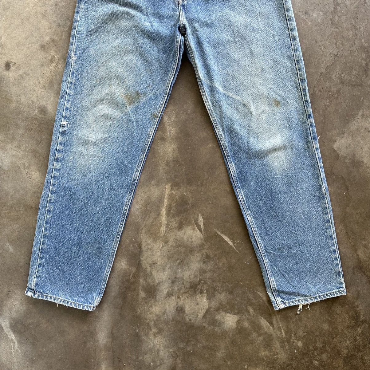 Japanese Brand × Jean × Vintage Vintage Japanese Distressed Faded Raw Denim Jean Pant W32 Size US 32 / EU 48 - 3 Thumbnail