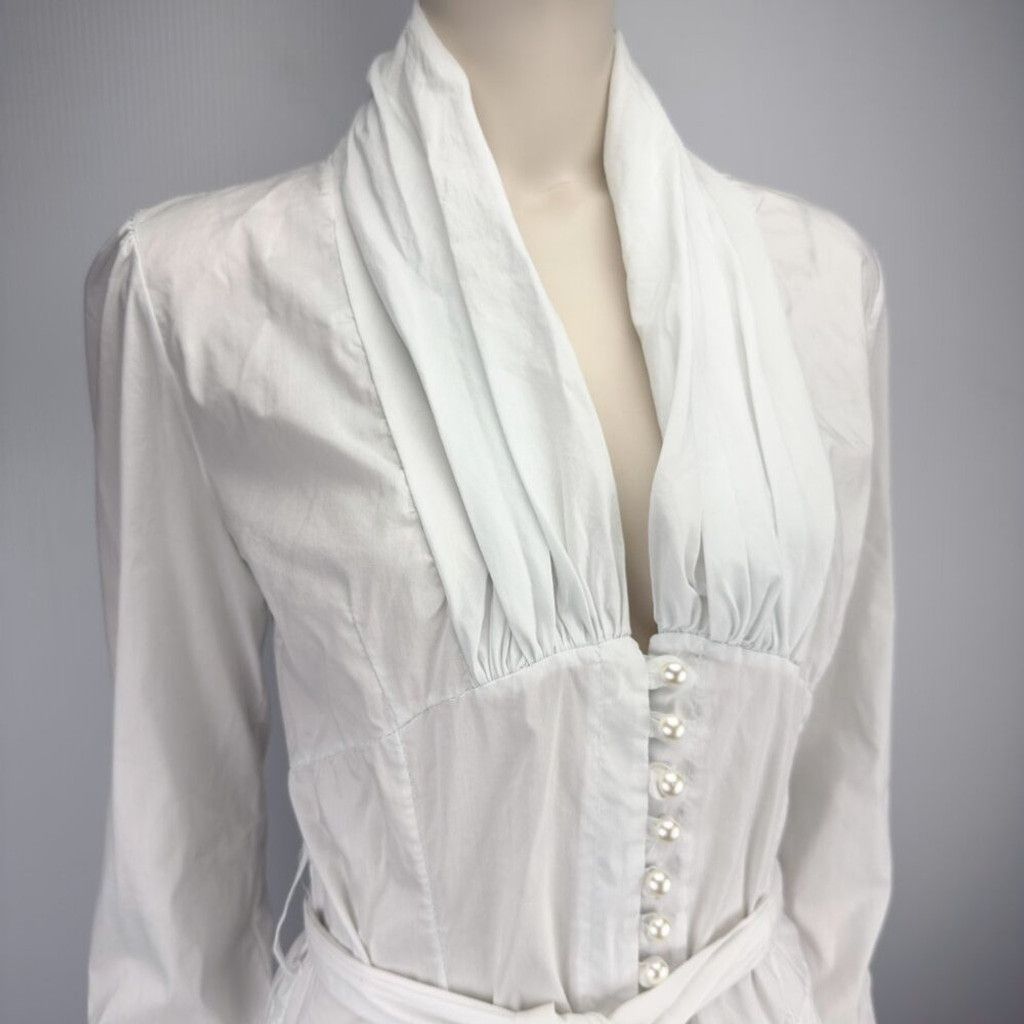 Other NWOT Gothic Renaissance Corset Blouse Witchy Shirt Dress M Size XL / US 12-14 / IT 48-50 - 4 Thumbnail